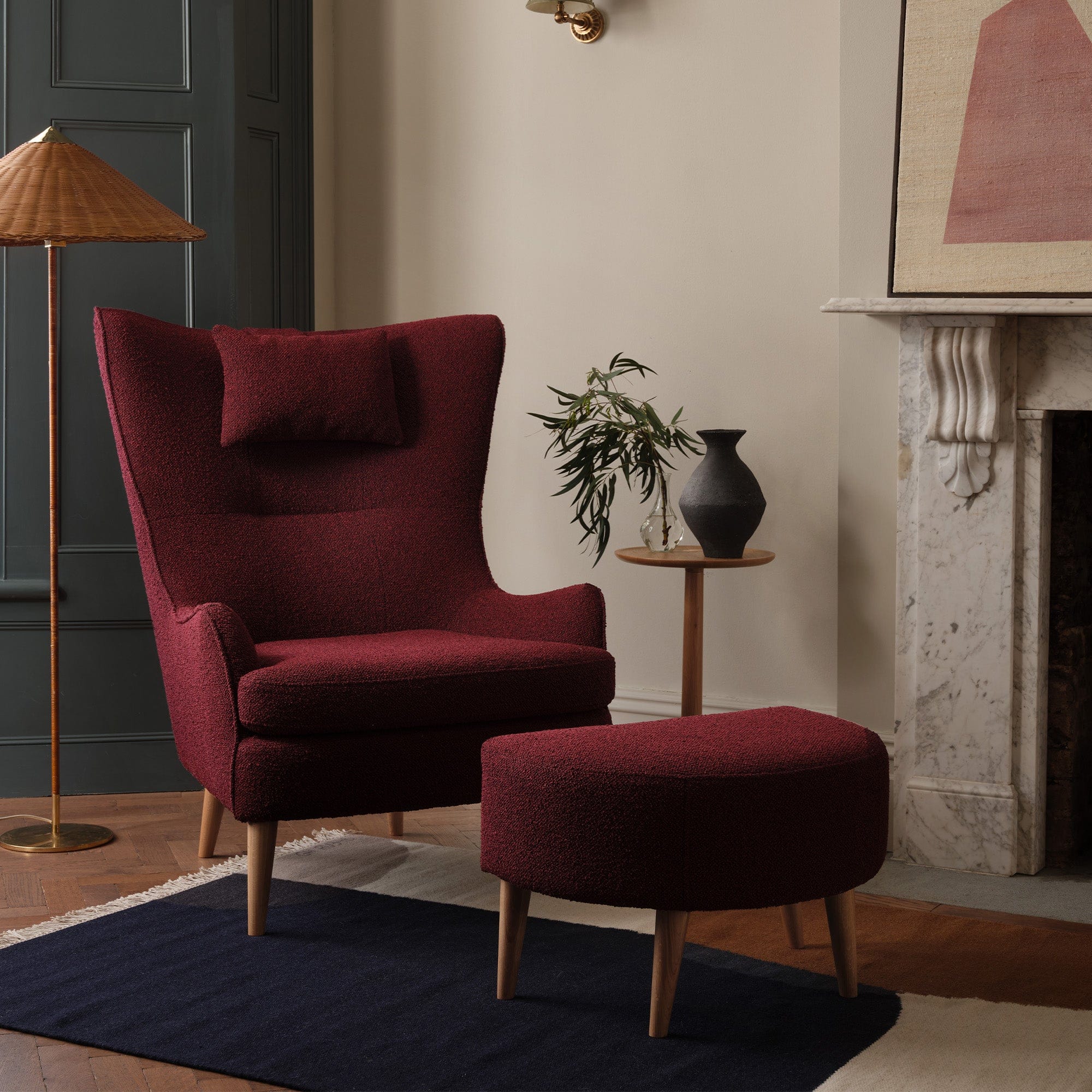 Ercol Hug - Footstool In Fabric