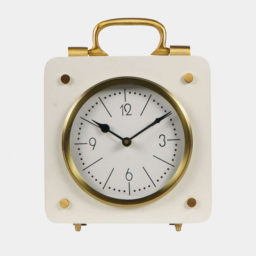 Kimberley - Cream & Gold Mantel Clock