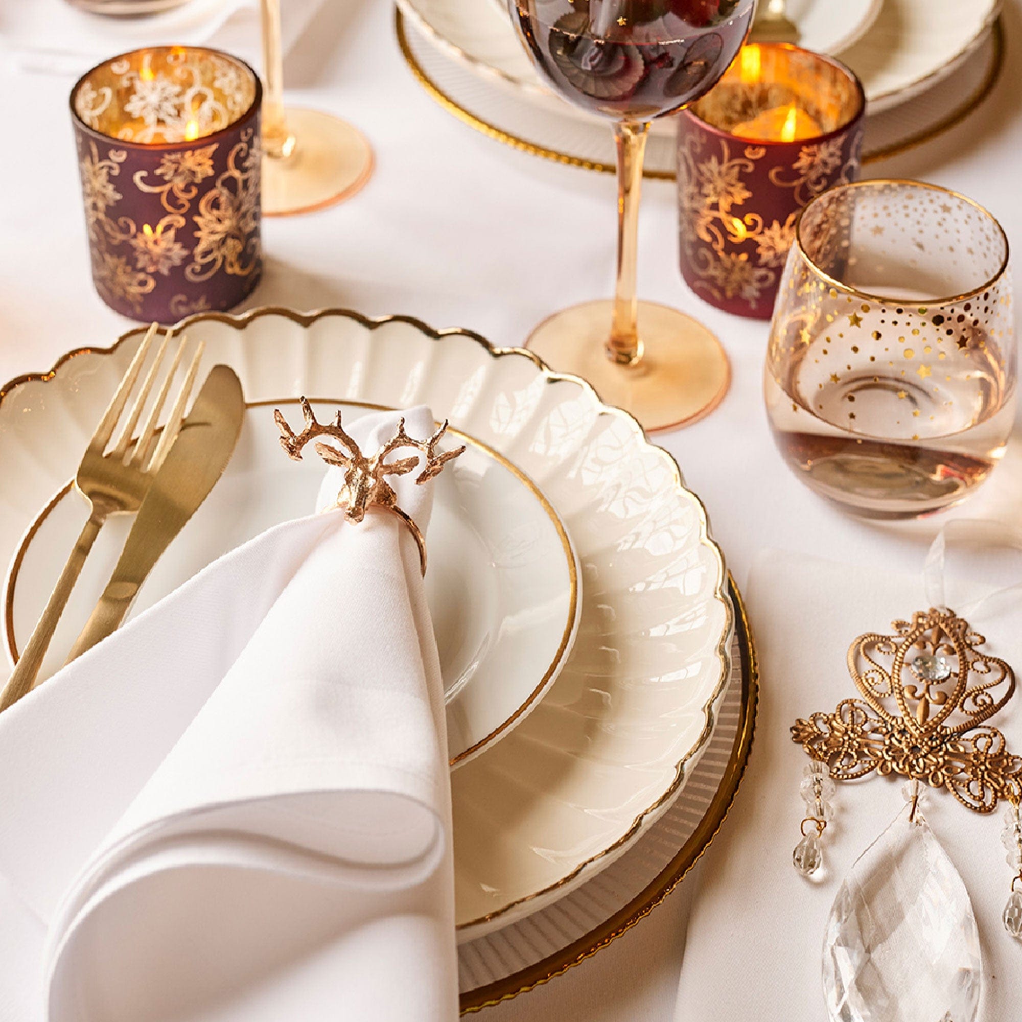 Corolla Gold - Dinner Plate, Set of 4
