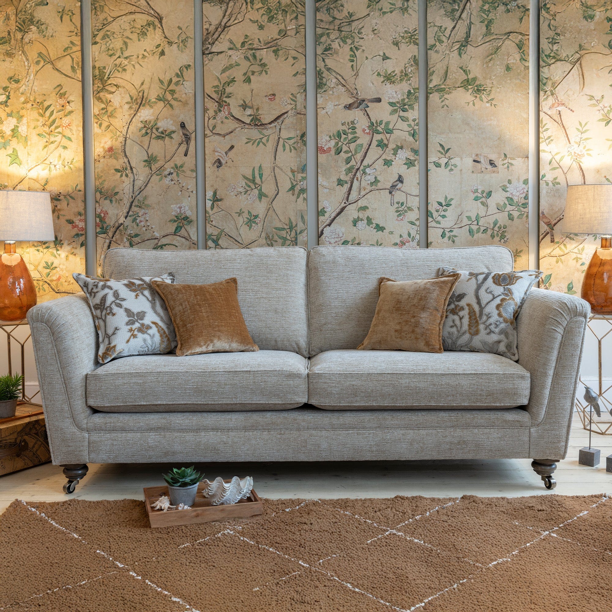 Highclere - Grand Standard Back Sofa, Fabric