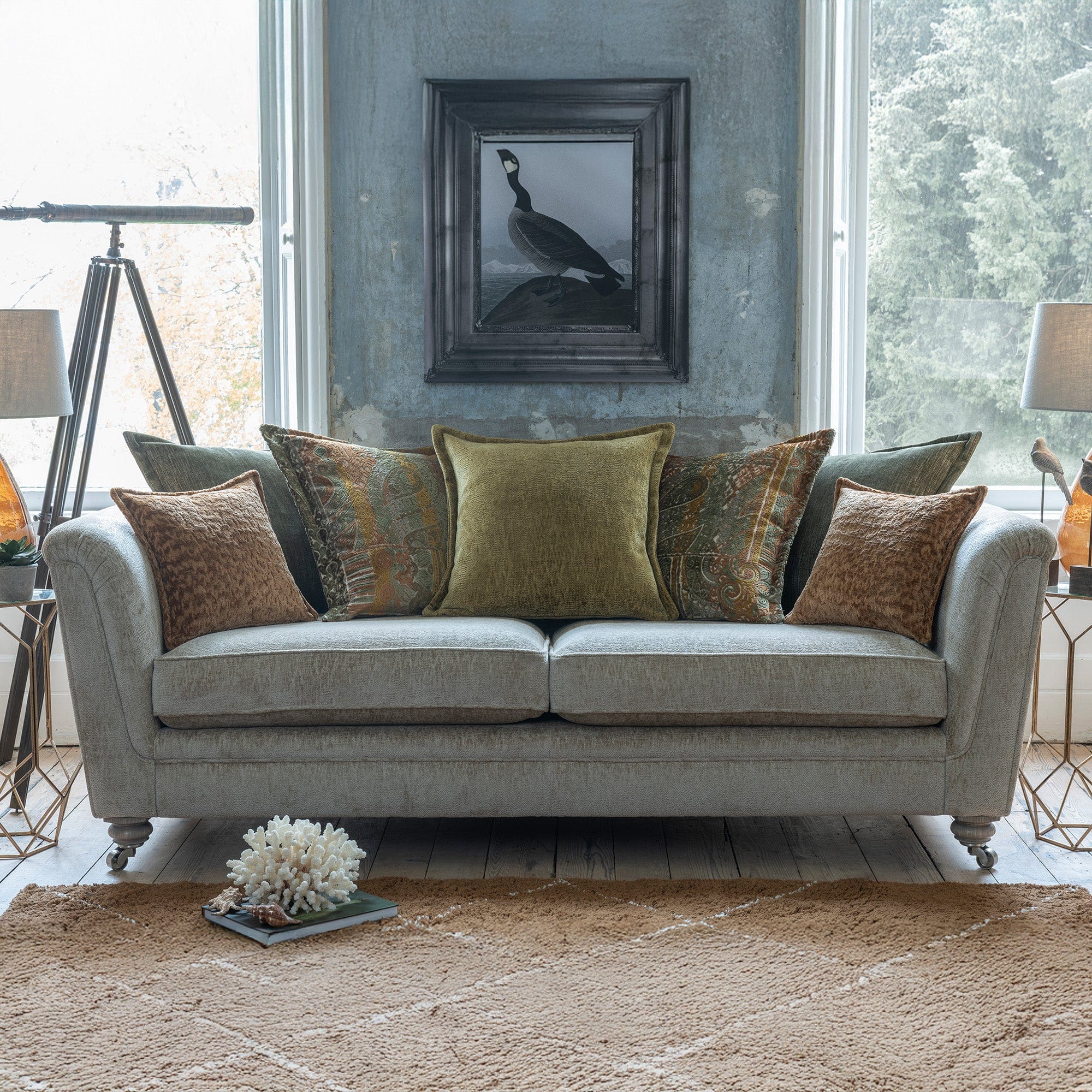 Highclere - Grand Pillow Back Sofa, Fabric
