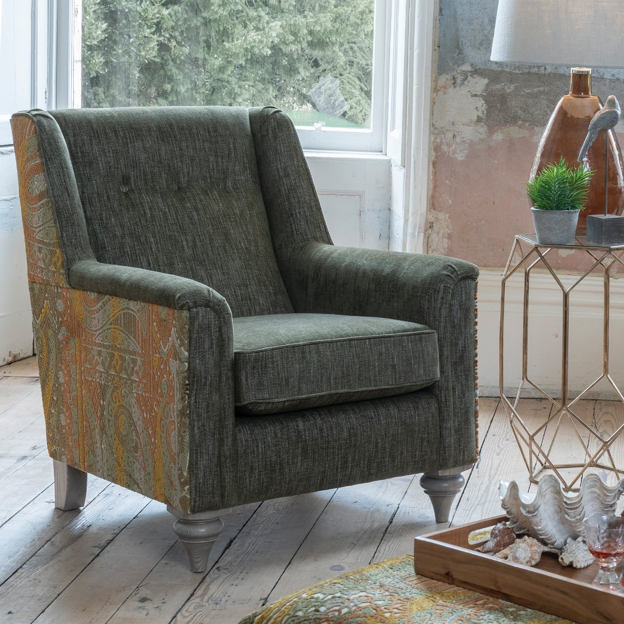 Highclere - Two Tone Chair, Fabric