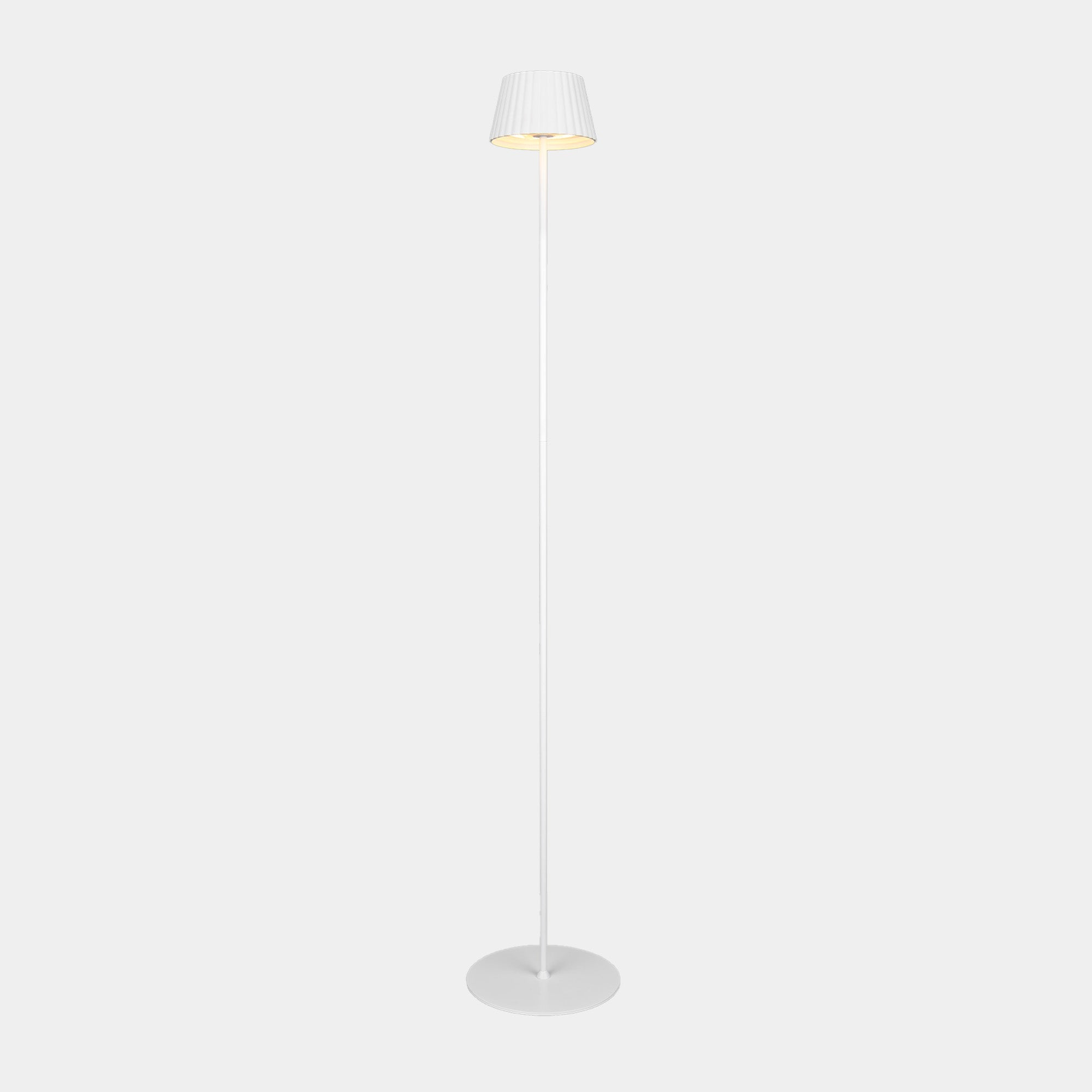 Symi - White USB Floor Lamp