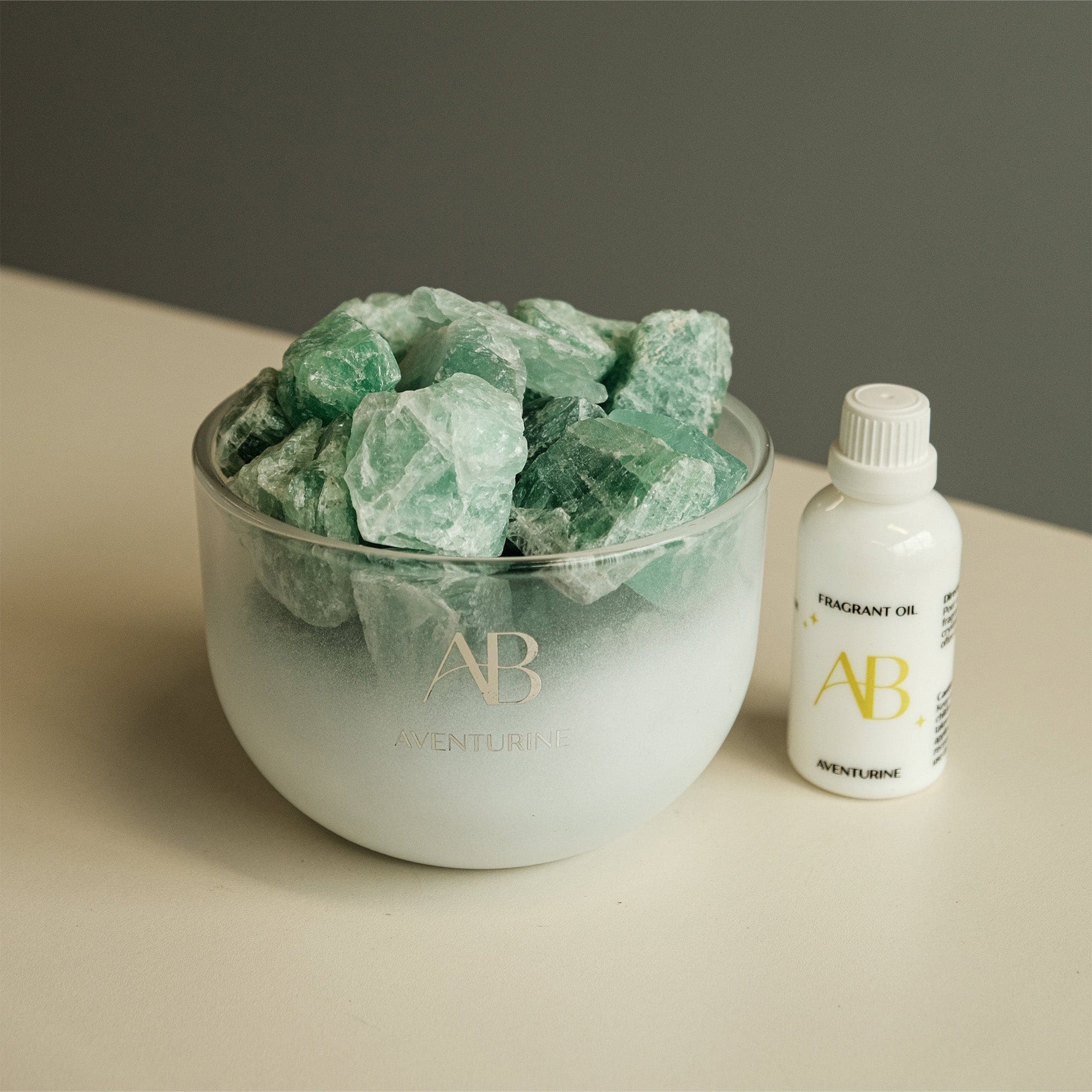 Aromabotanical Aventurine Crystal & Oil Set (DR)