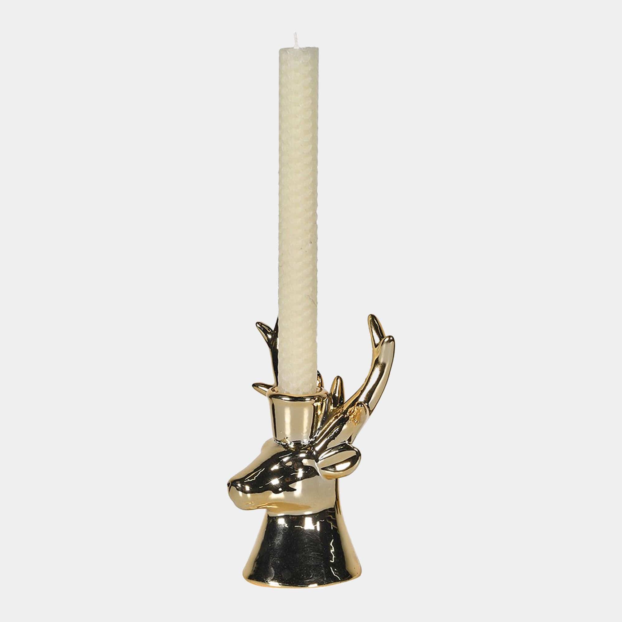 Christmas - Gold Candle Holder