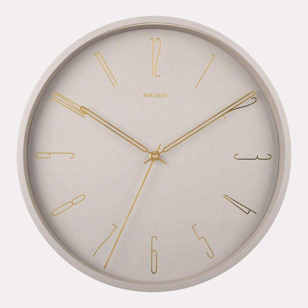 Belle - Grey Wall Clock