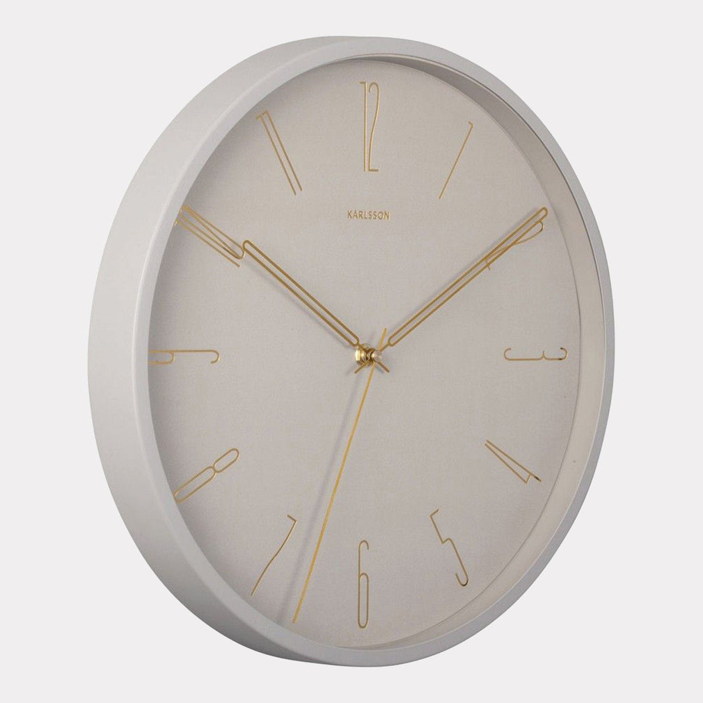 Belle - Grey Wall Clock