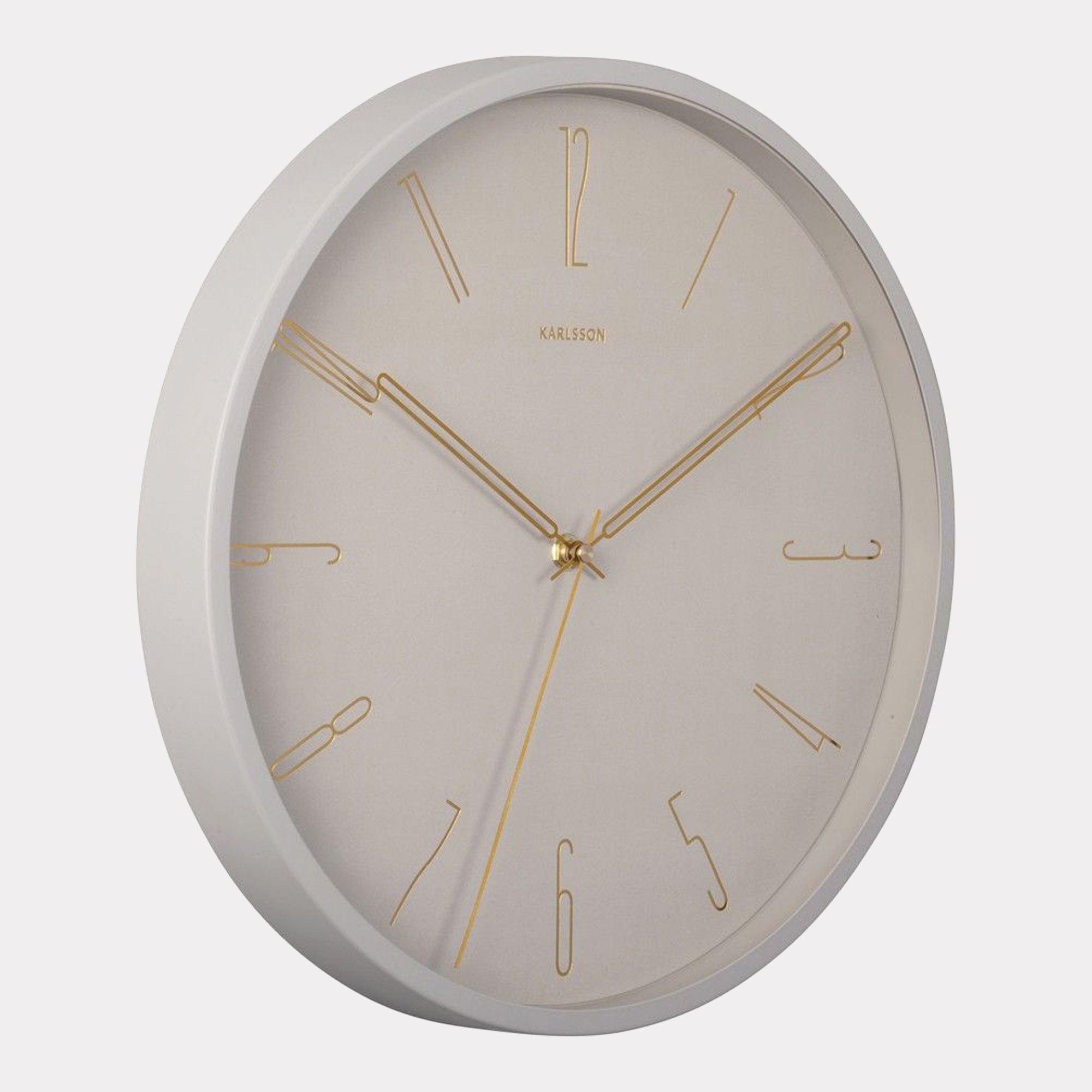 Belle - Grey Wall Clock