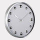 Pearl Dot - Silver Wall Clock