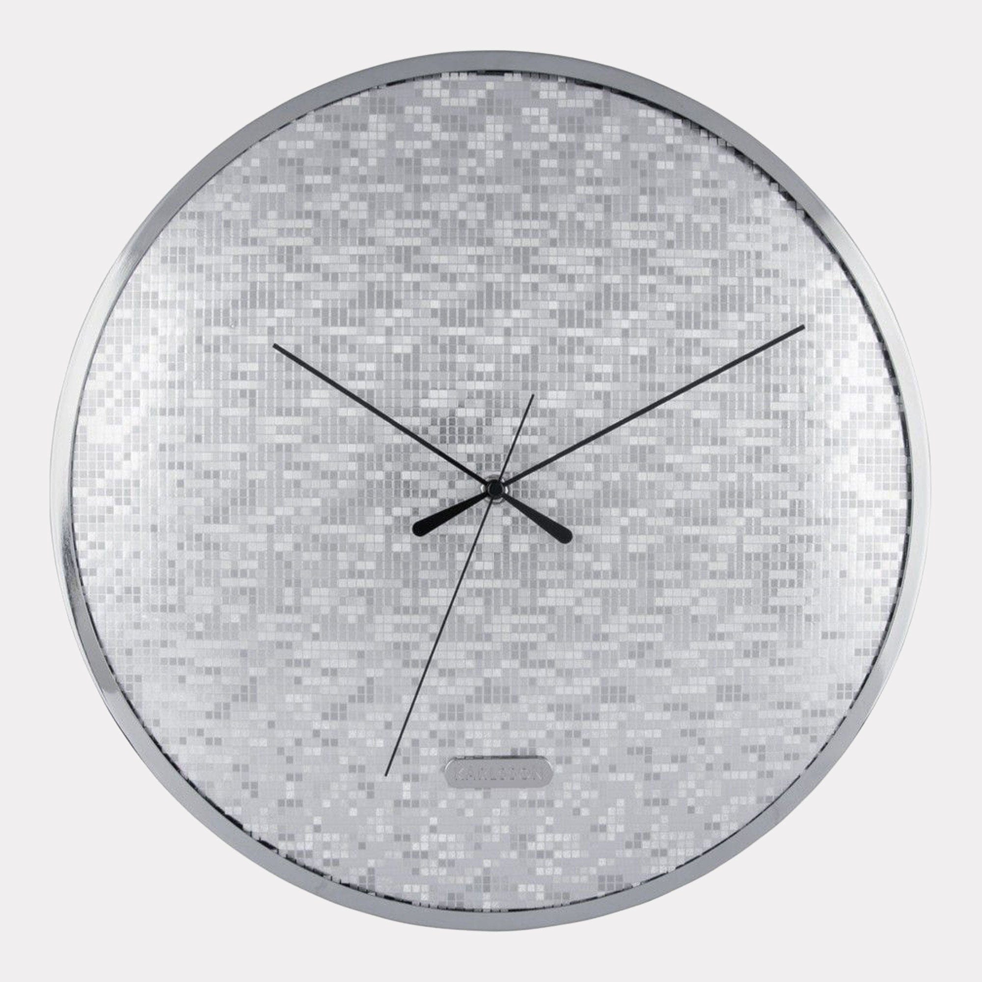 Disco - Silver Wall Clock