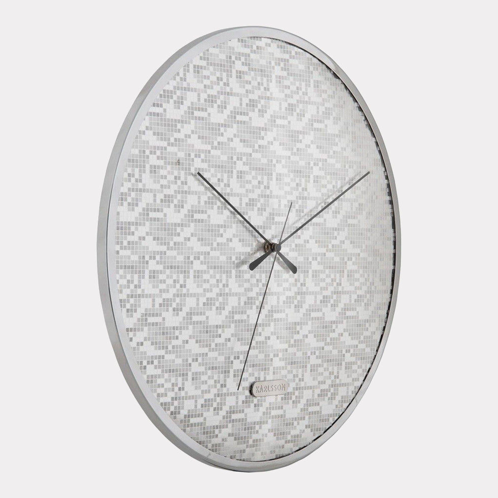 Disco - Silver Wall Clock