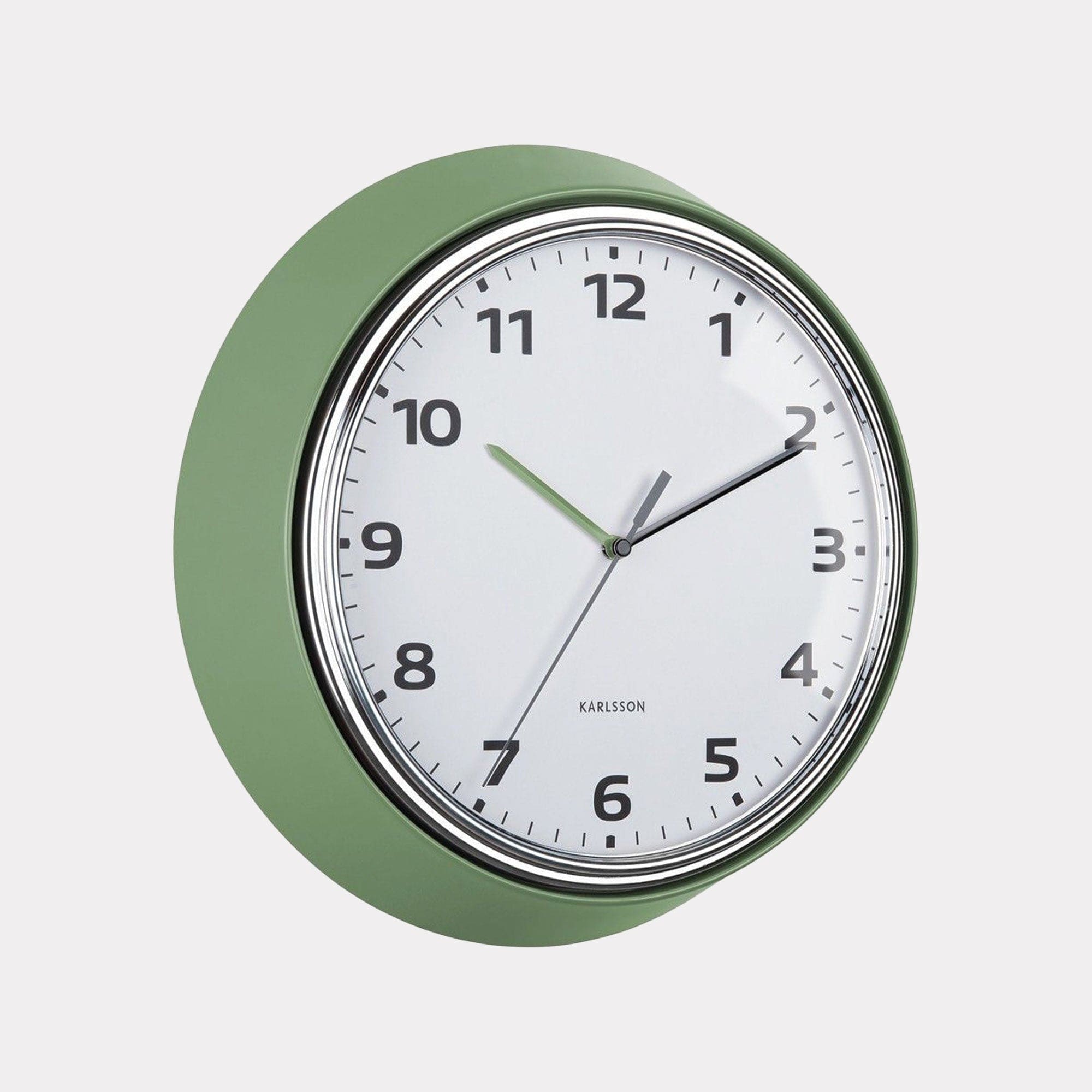 Modern Retro - Green Wall Clock