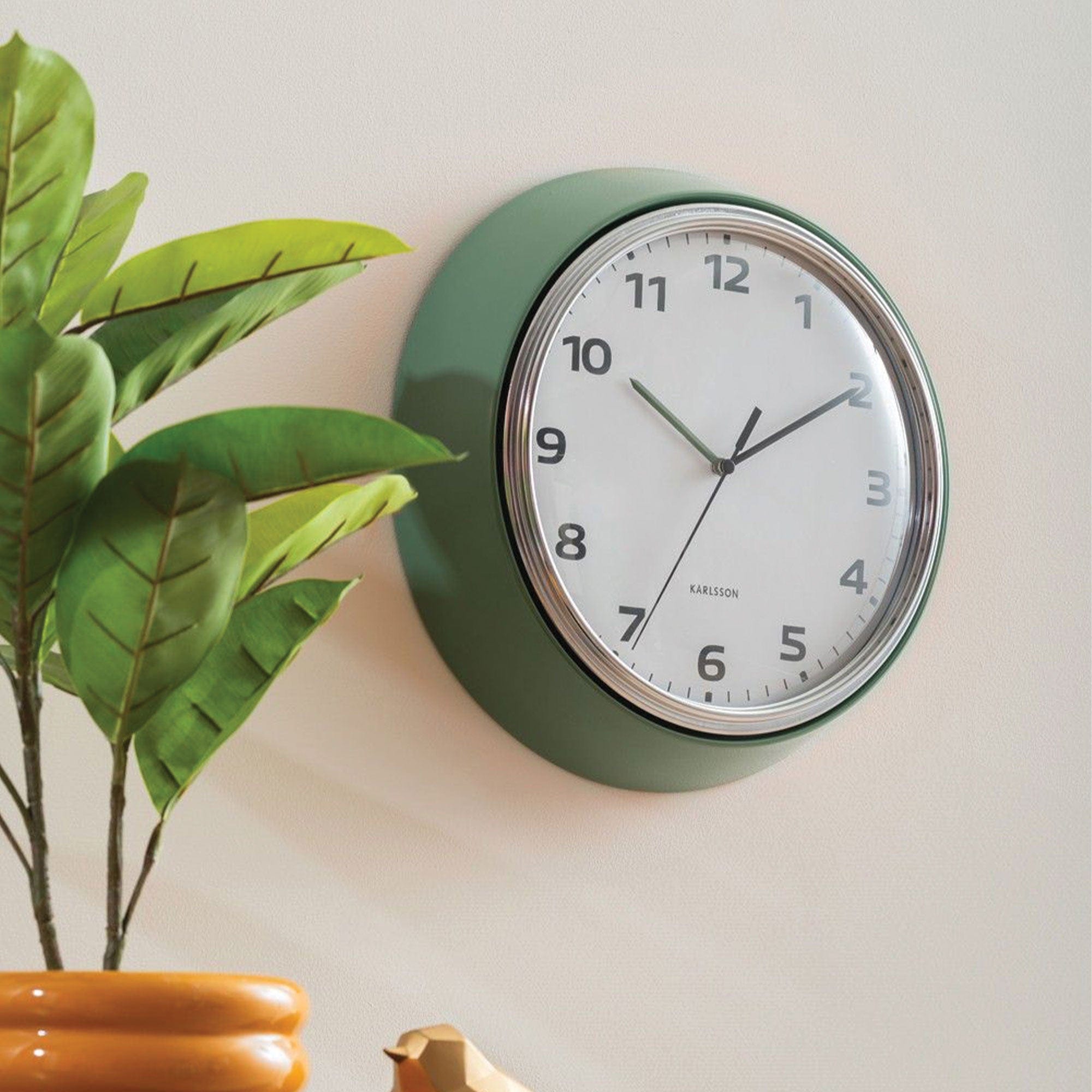 Modern Retro - Green Wall Clock
