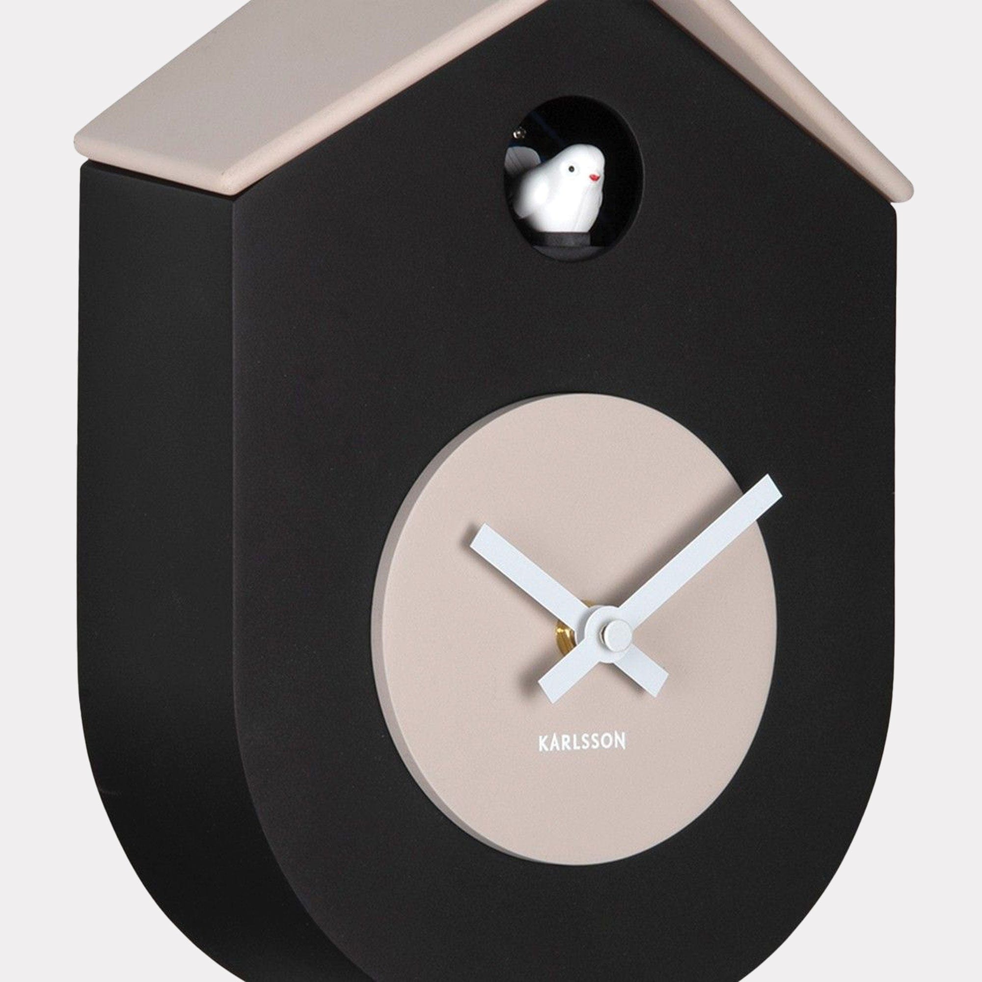 Grato - Black Cuckoo Wall Clock