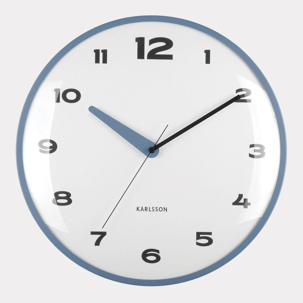 Brisk Dome - Blue Wall Clock Classic