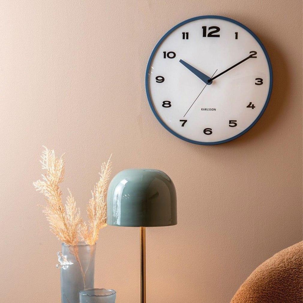 Brisk Dome - Blue Wall Clock Classic