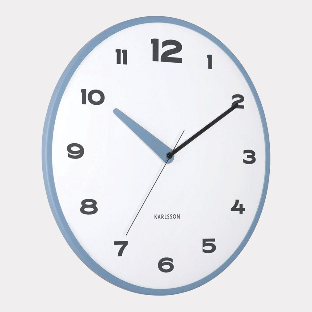 Brisk Dome - Blue Wall Clock Classic