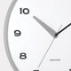 Brisk Dome - Grey Wall Clock