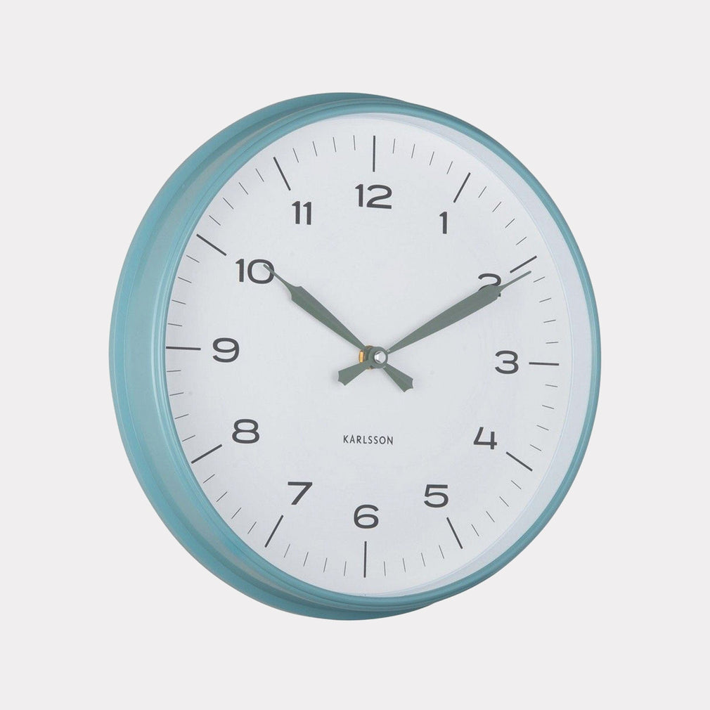Modern Factory - Blue Wall Clock