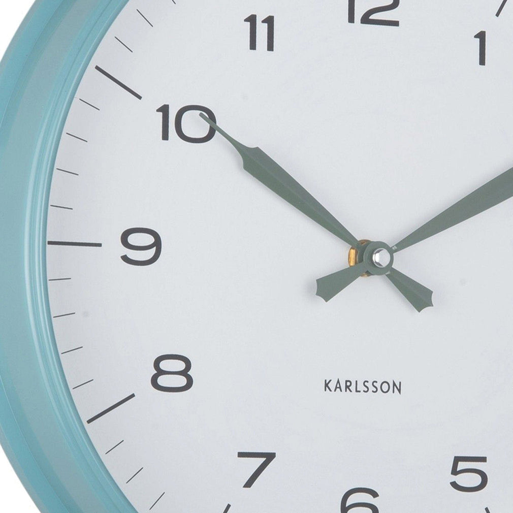 Modern Factory - Blue Wall Clock