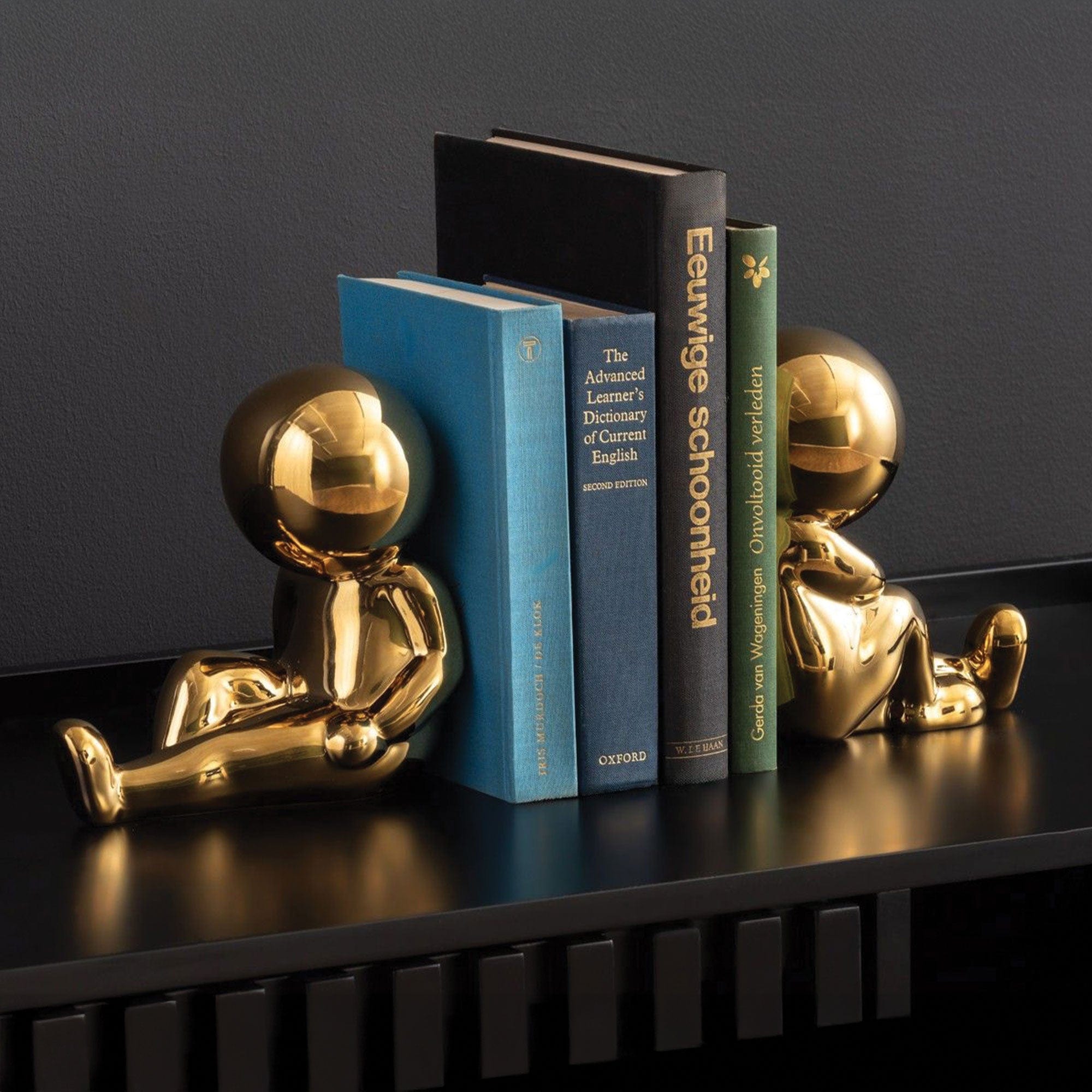 Joey Bookend - Set of 2 Gold