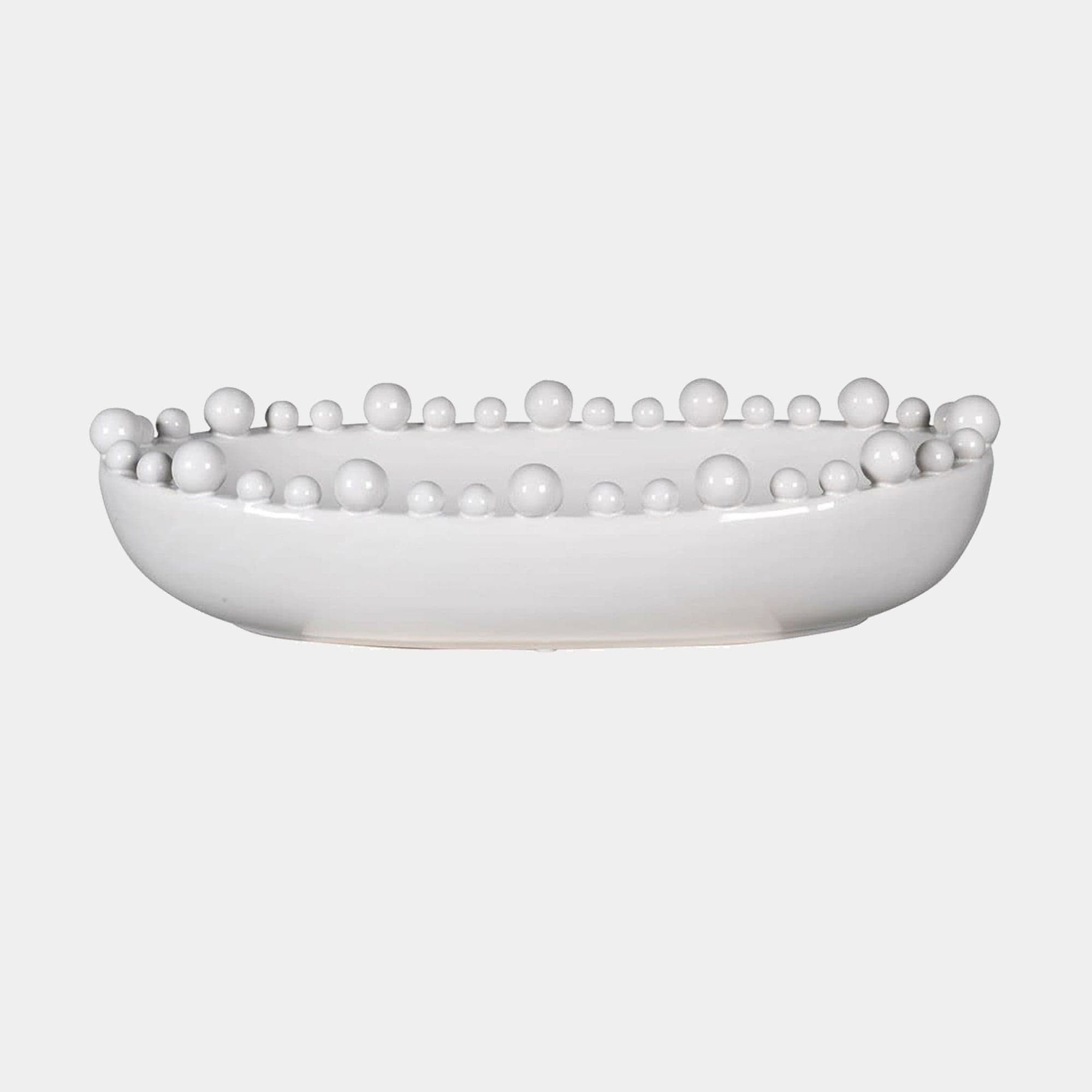Bobble - White Edged Oval Bowl