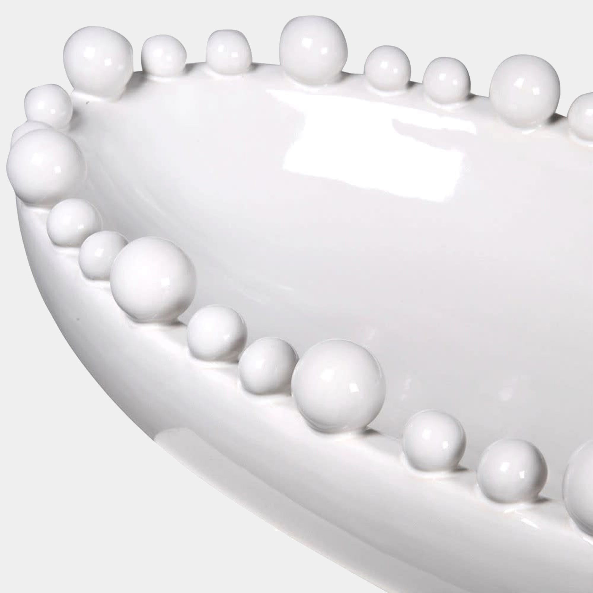 Bobble - White Edged Oval Bowl