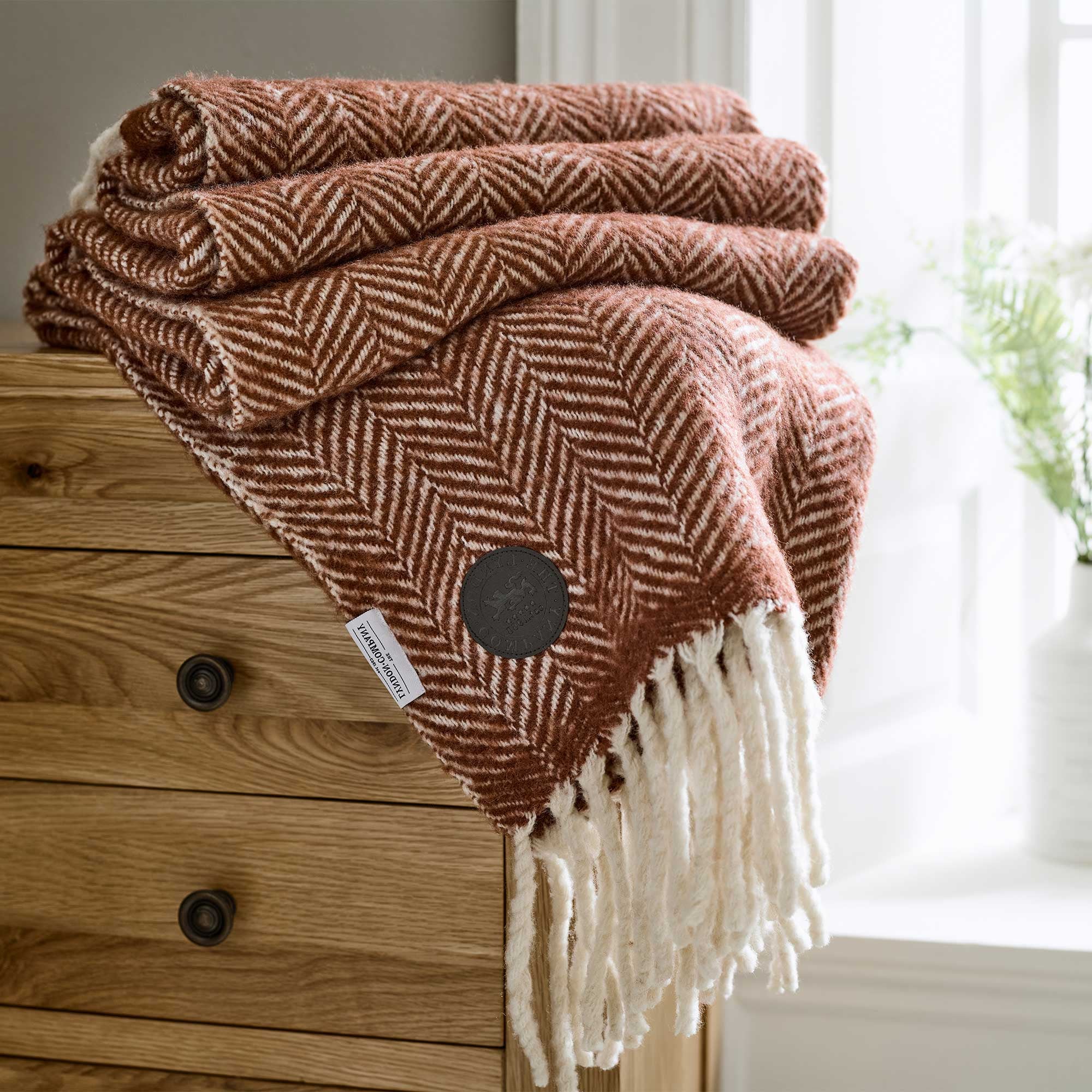 Moorland Russet - Wool Throw 130x170cm