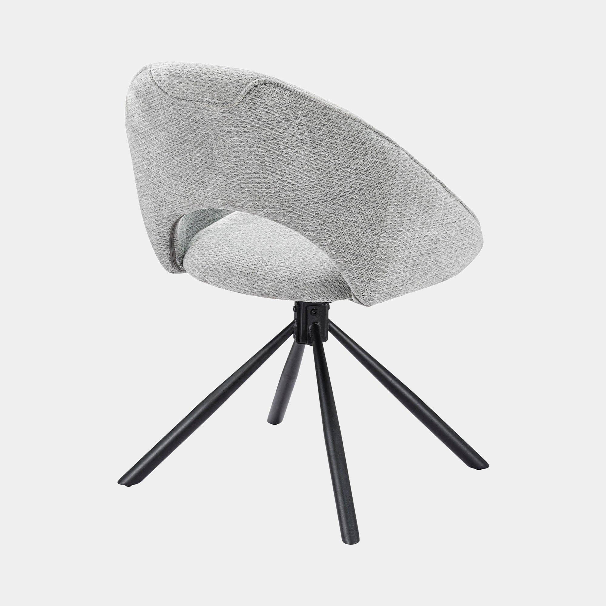 Argento - Dining Chair In Grey Fabric