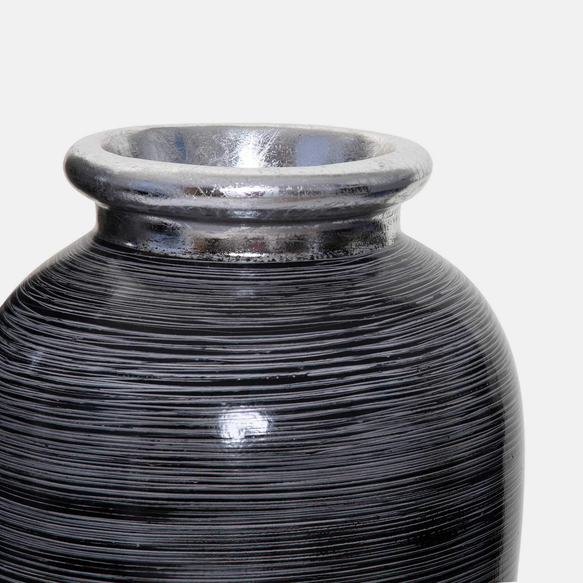 Moonlit - Set of 2 Striped Pots