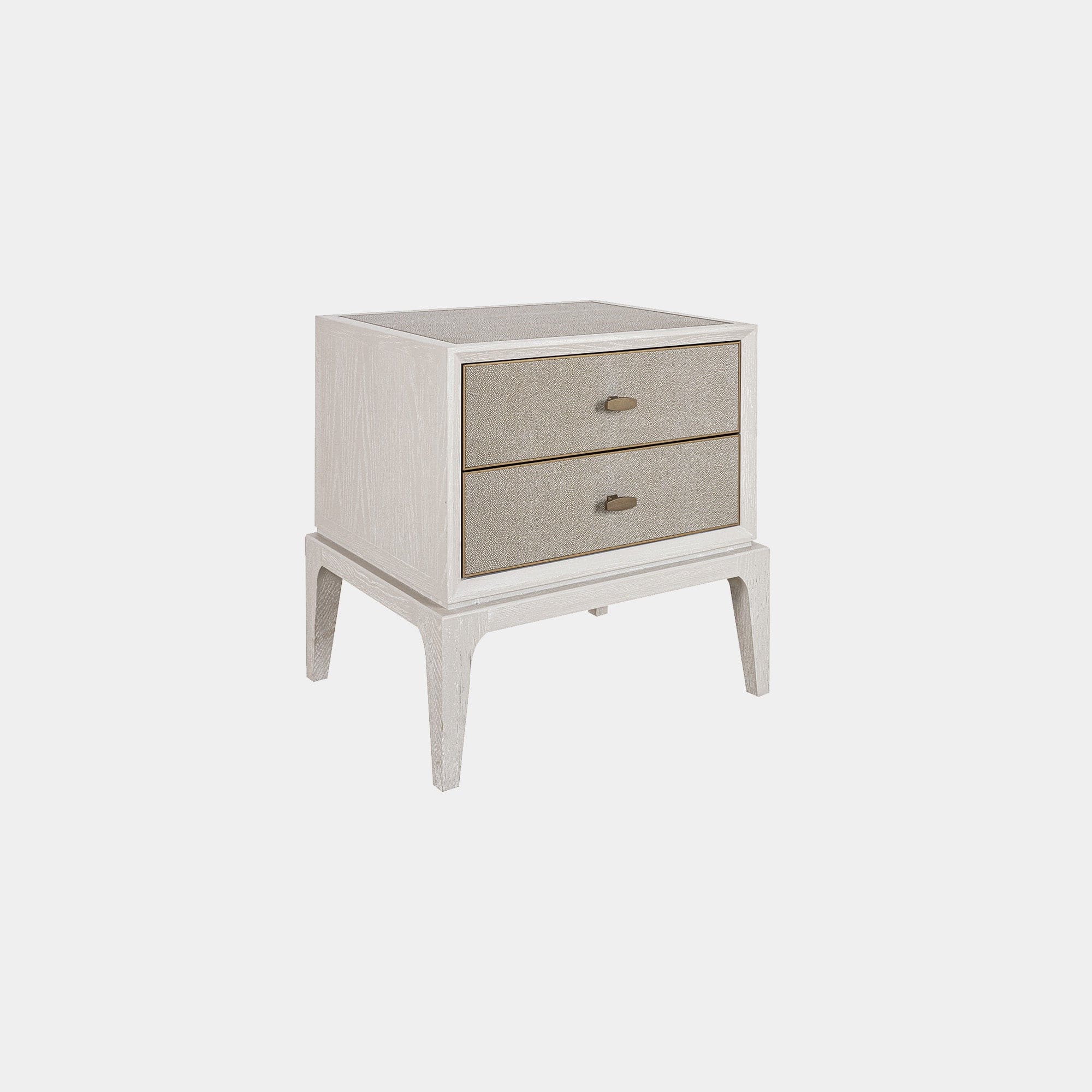 Melody - 2 Drawer Night Stand In Ivory & Grey