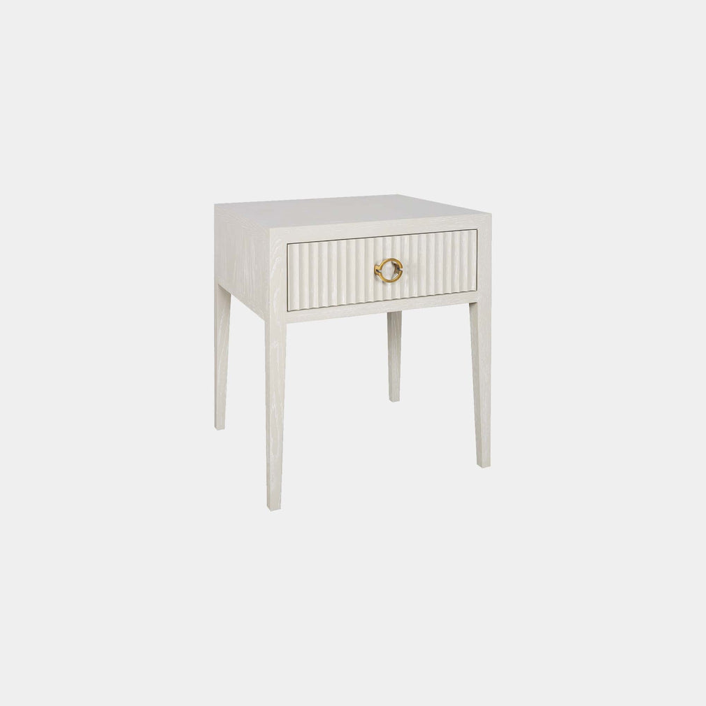 Aria - 1 Drawer Night Stand In Ivory