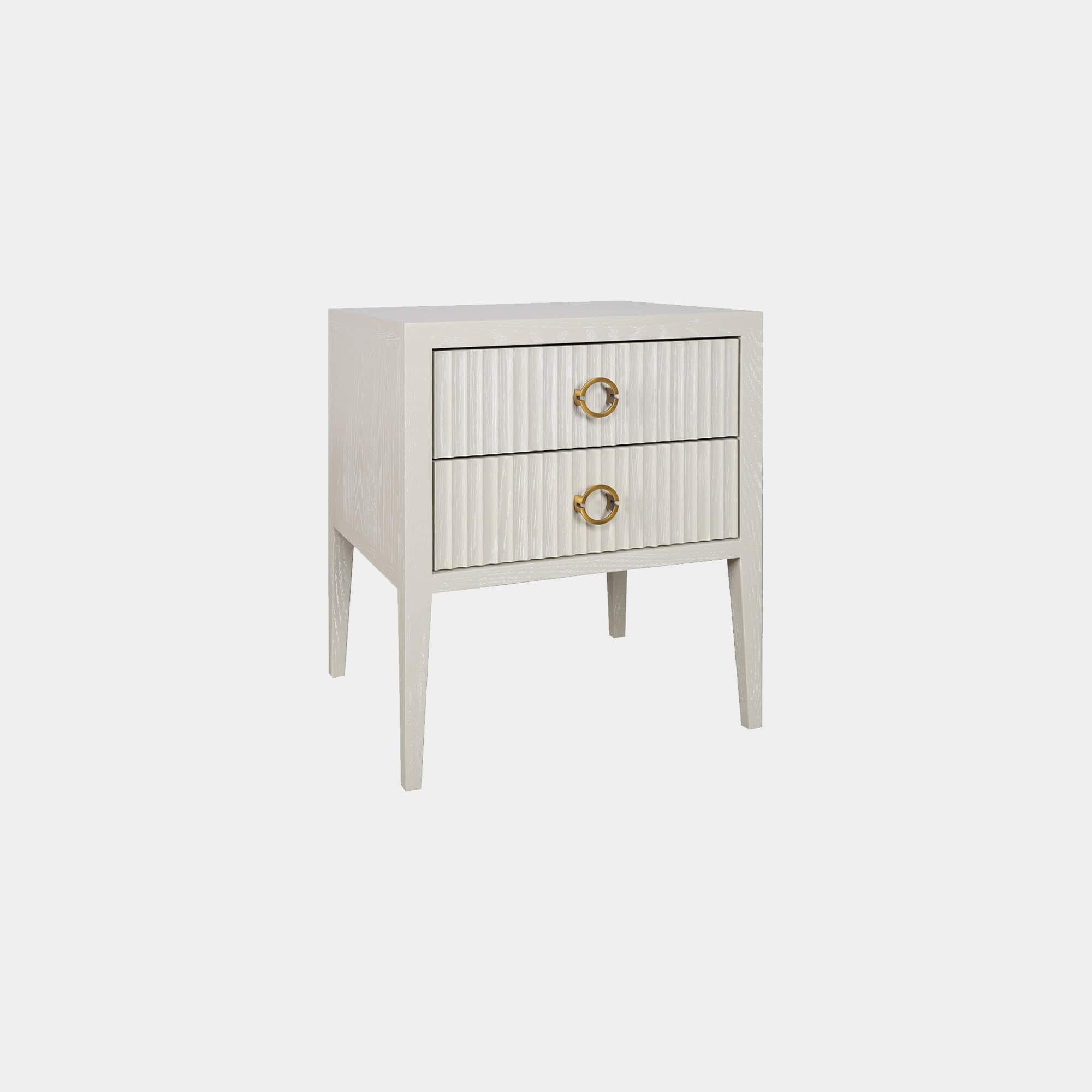 Aria - 2 Drawer Night Stand In Ivory