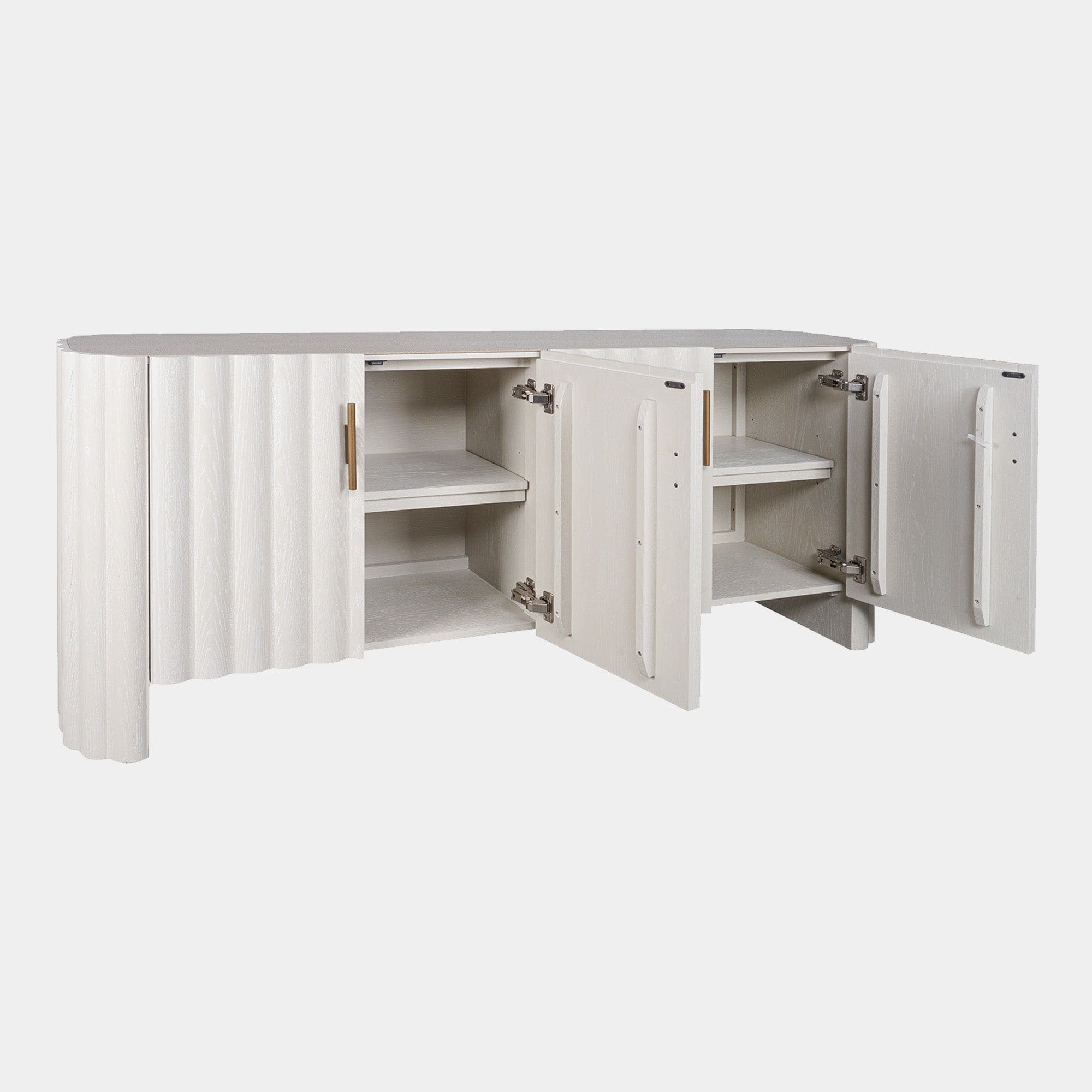 Harmony - 4 Door Sideboard In Ivory & Grey
