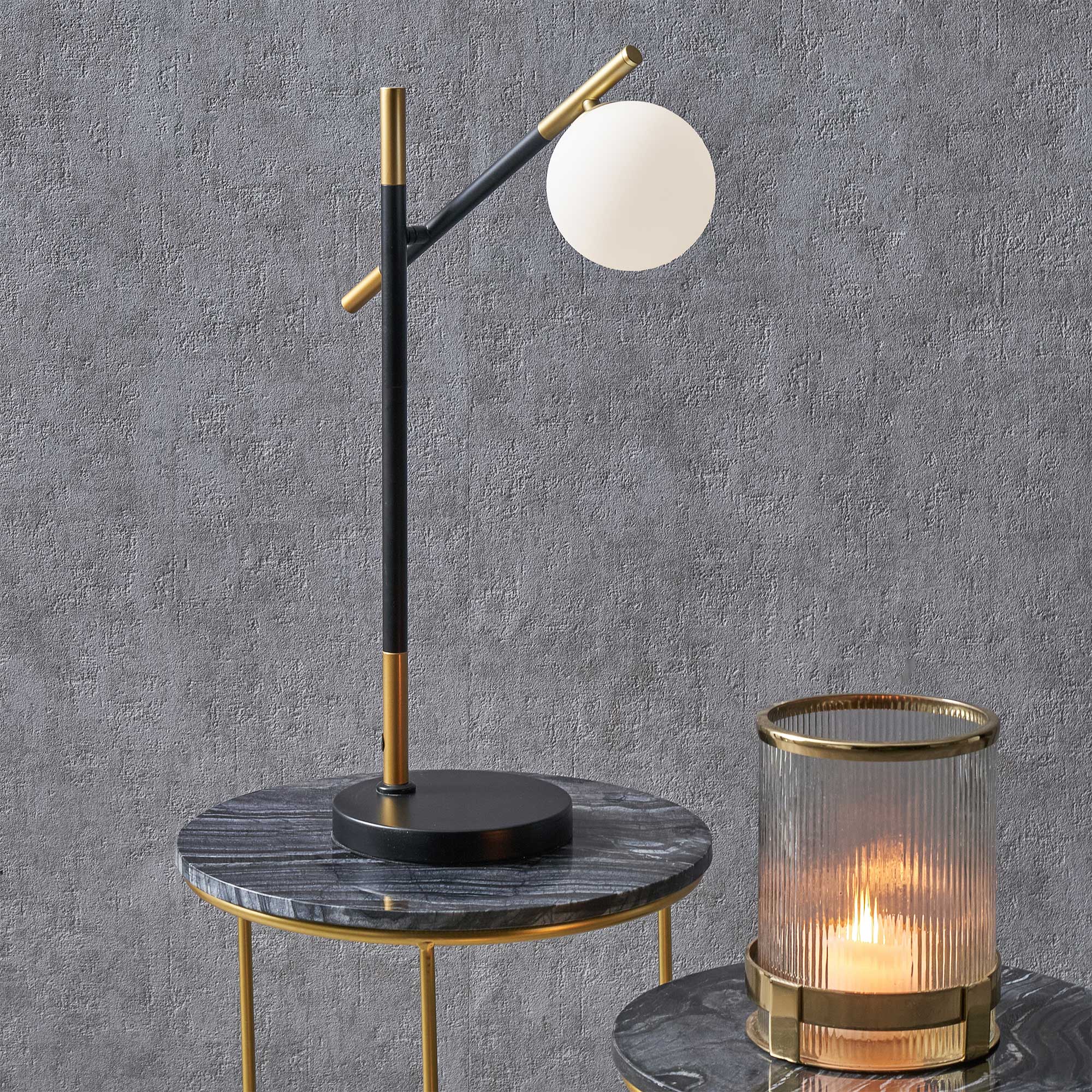 Leigh Black & Gold - Table Lamp