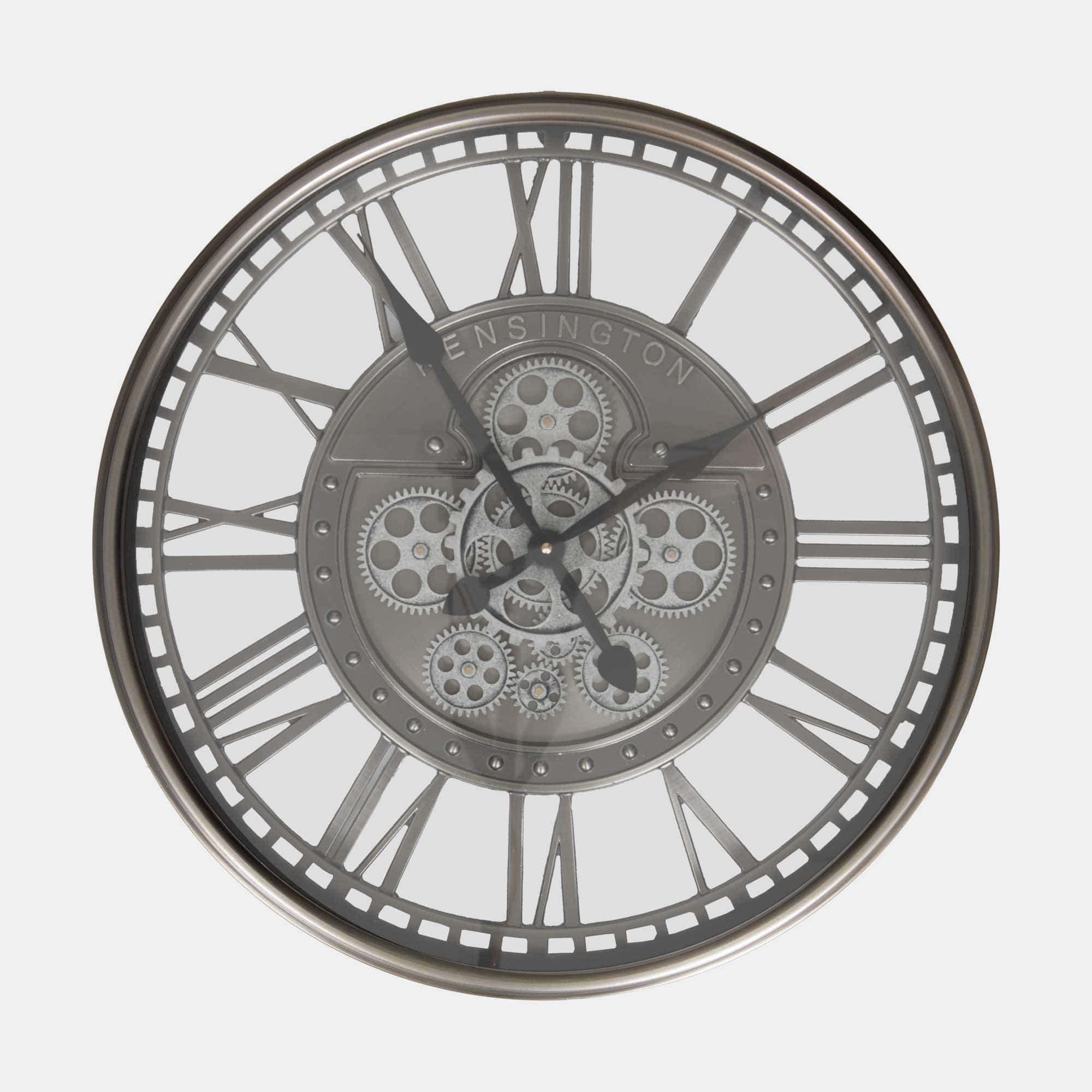 Kensington Clock Antique Silver 54cm (WG)