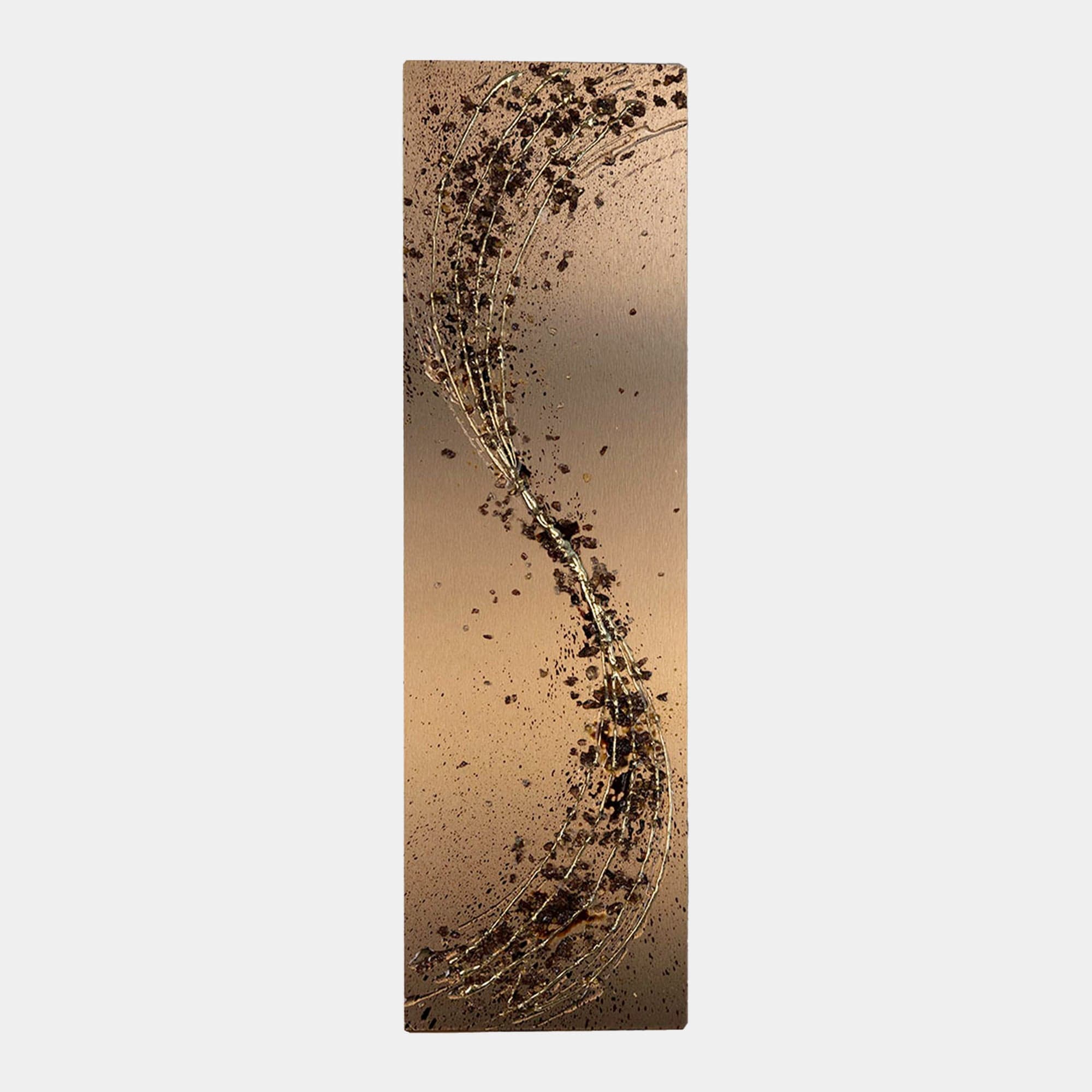 Curva I - Bronze & Mocha Liquid Art