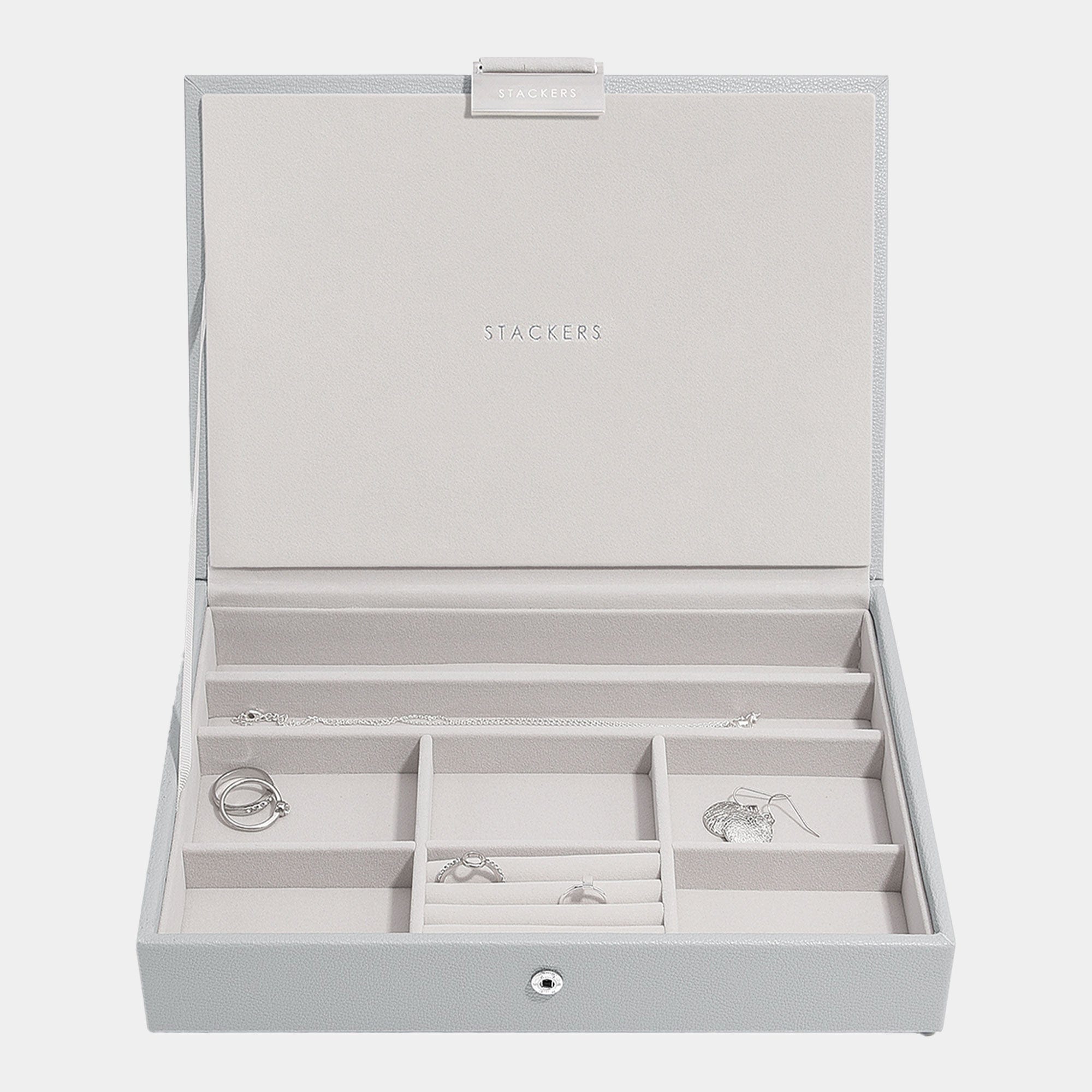 Stackers - Classic Pebble Grey Jewellery Box Lid