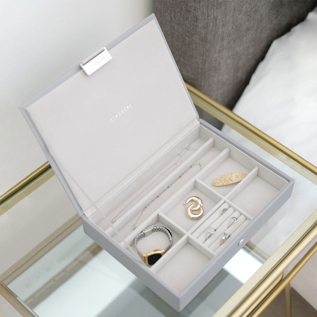 Stackers - Classic Pebble Grey Jewellery Box Lid