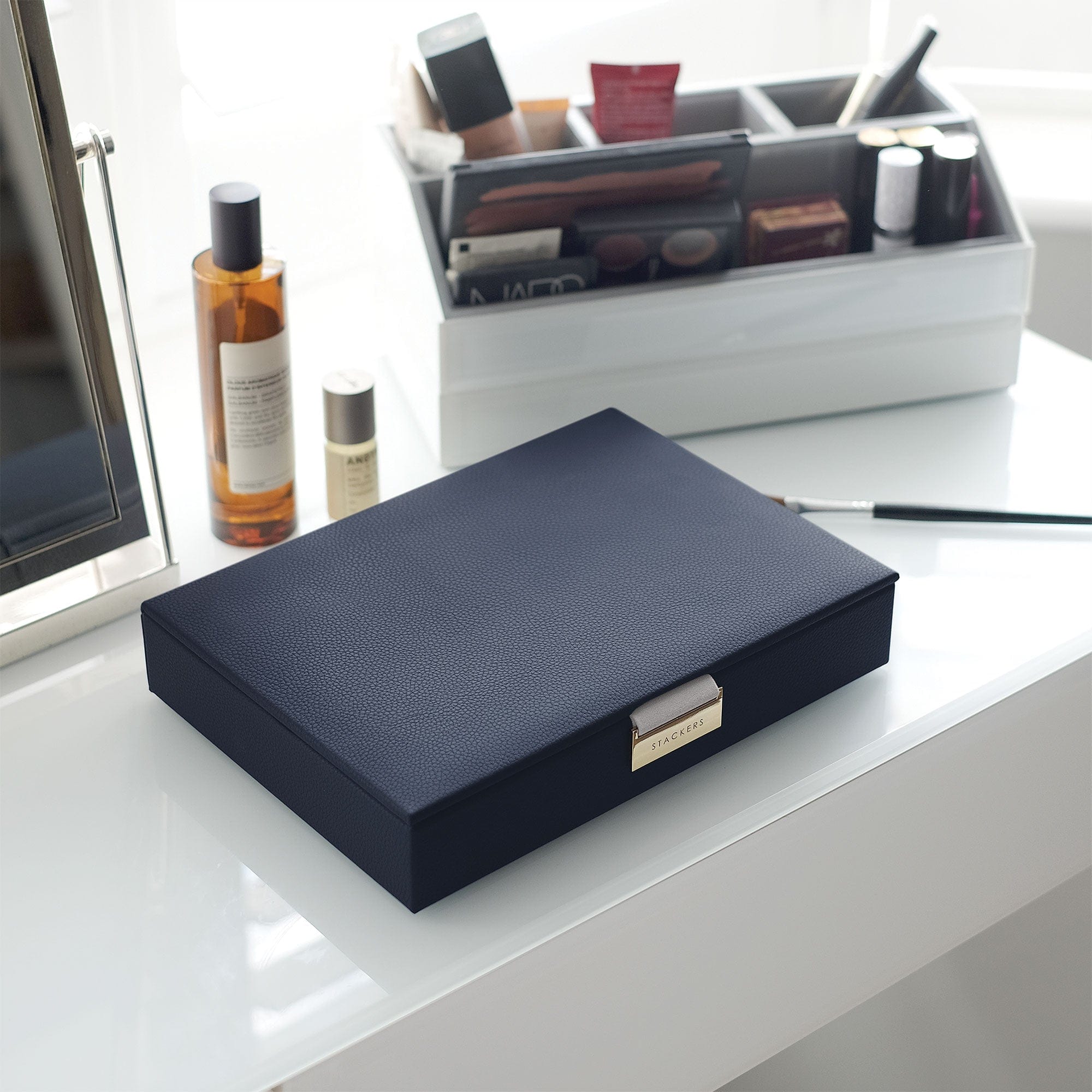Stackers - Classic Navy Blue Jewellery Box Lid