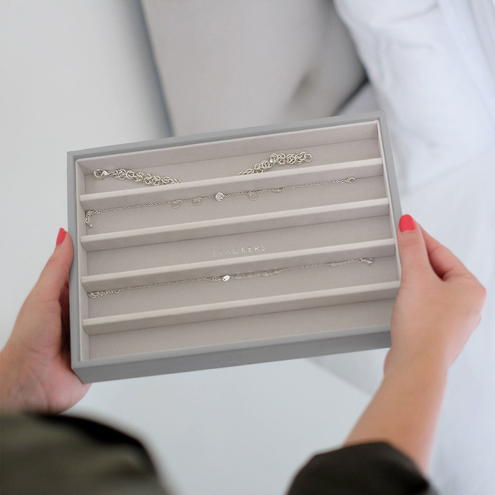 Stackers - Classic Pebble Grey Necklace Layer