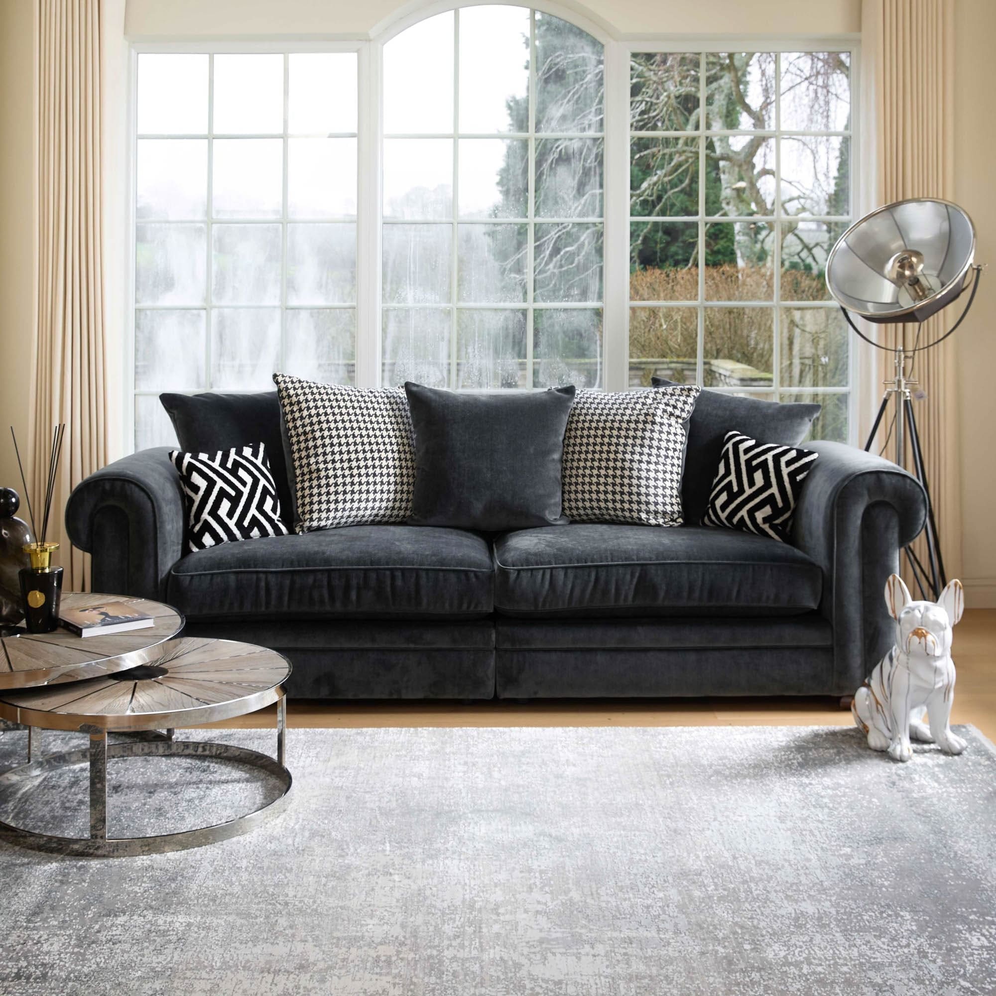 Bardot - Small Pillow Back Sofa In Fabric