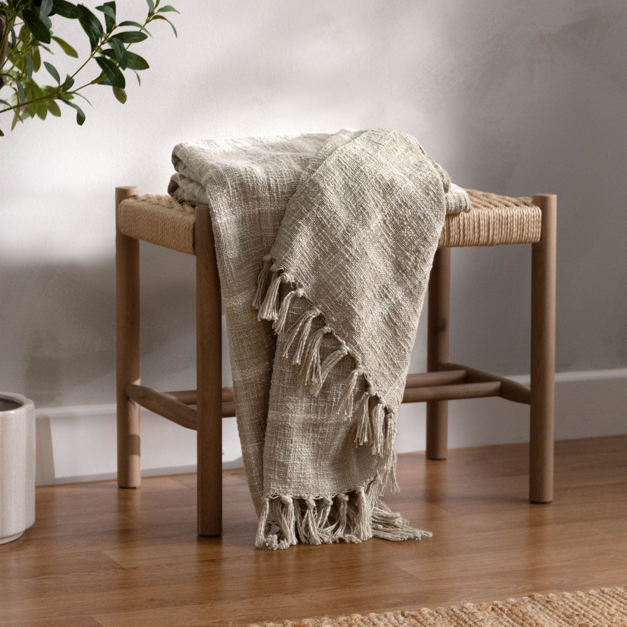 Beni Stone - Cotton Throw 130x180cm