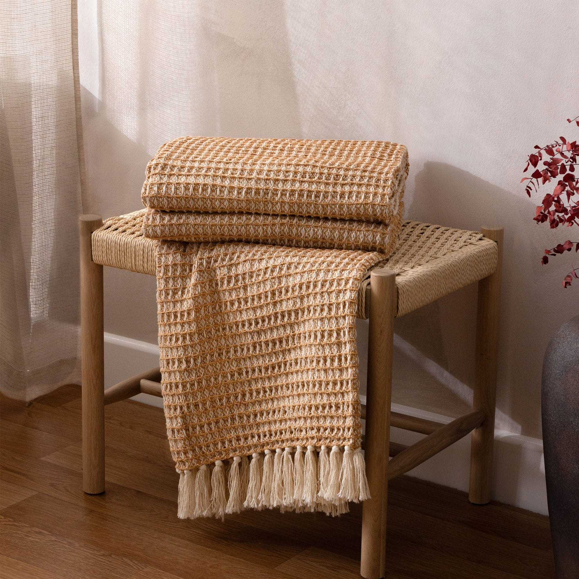 Lorne Honey - Cotton Throw 150x200cm