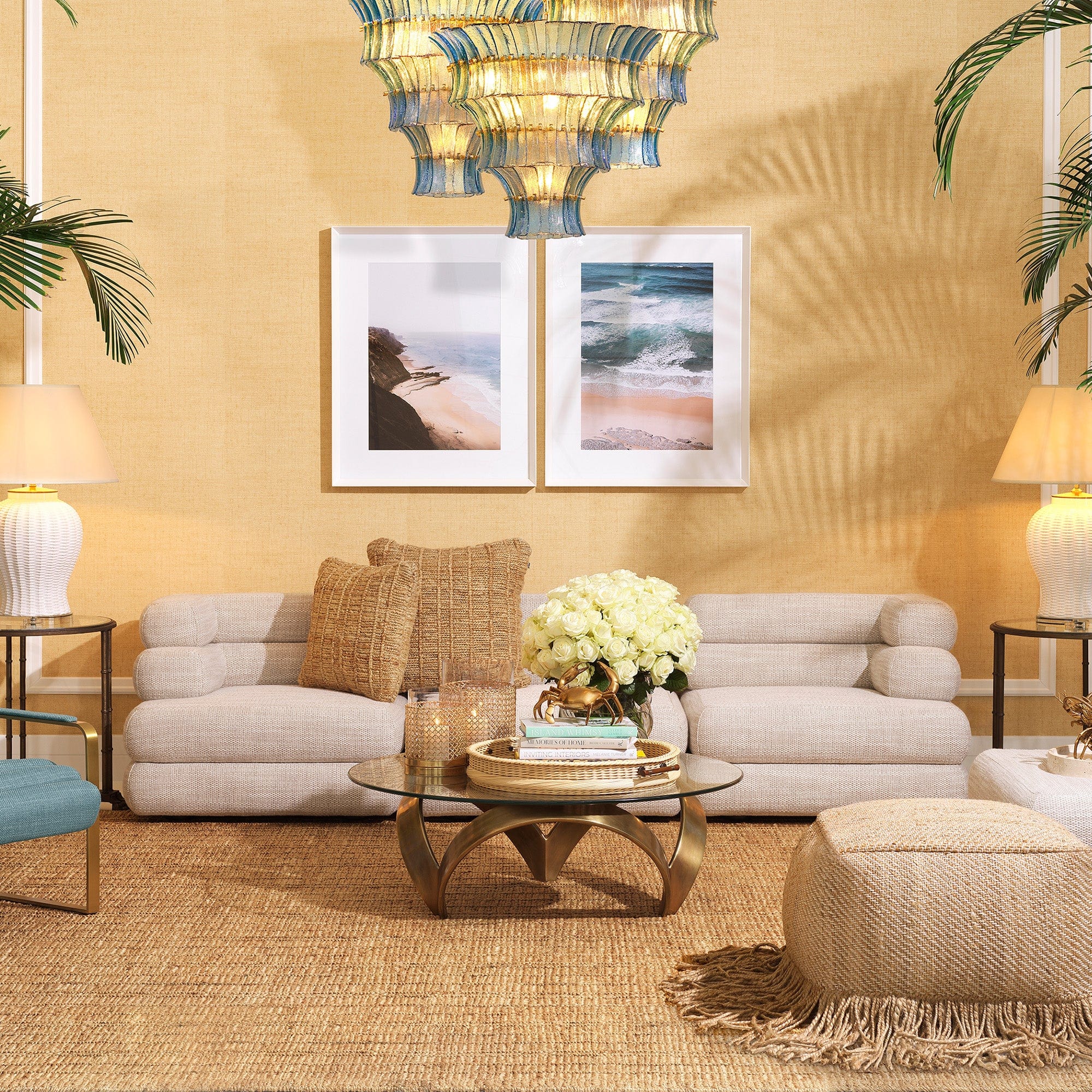 Eichholtz Malaga - 3 Seat Sofa, Fabric