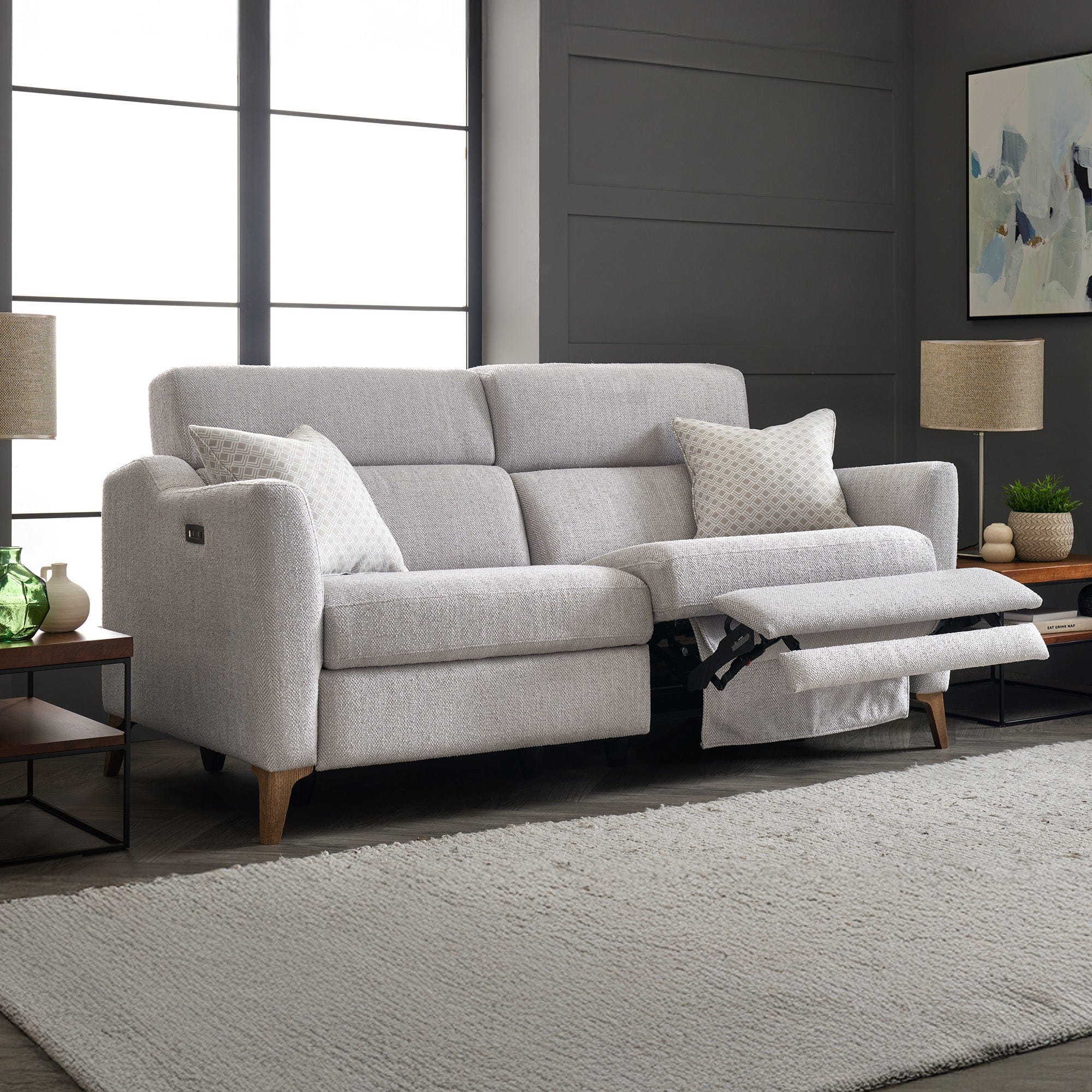 Ellis - 2 Seat Ultimate Recliner Sofa, Fabric