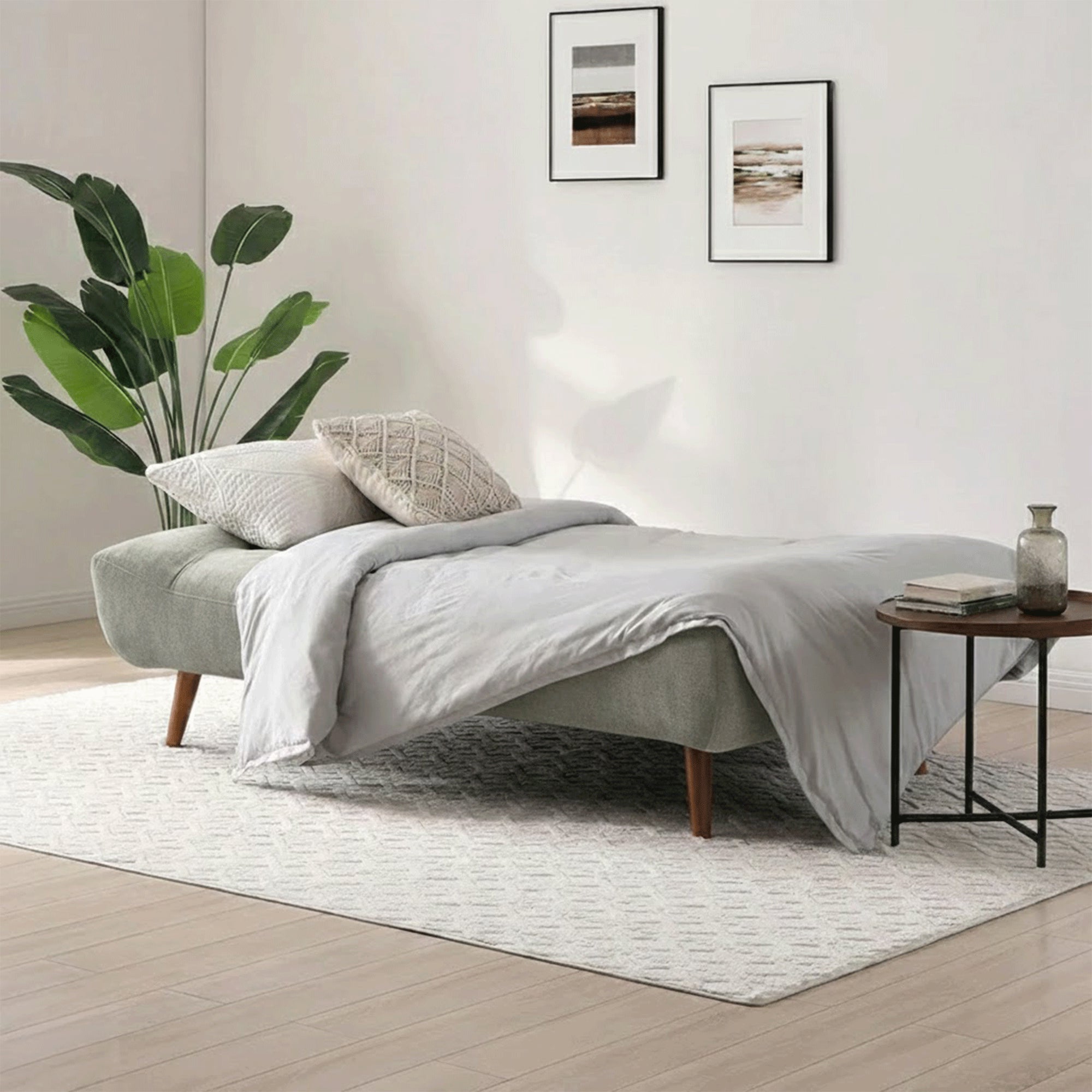 Mateo - Sofa Bed, Fabric, Olive