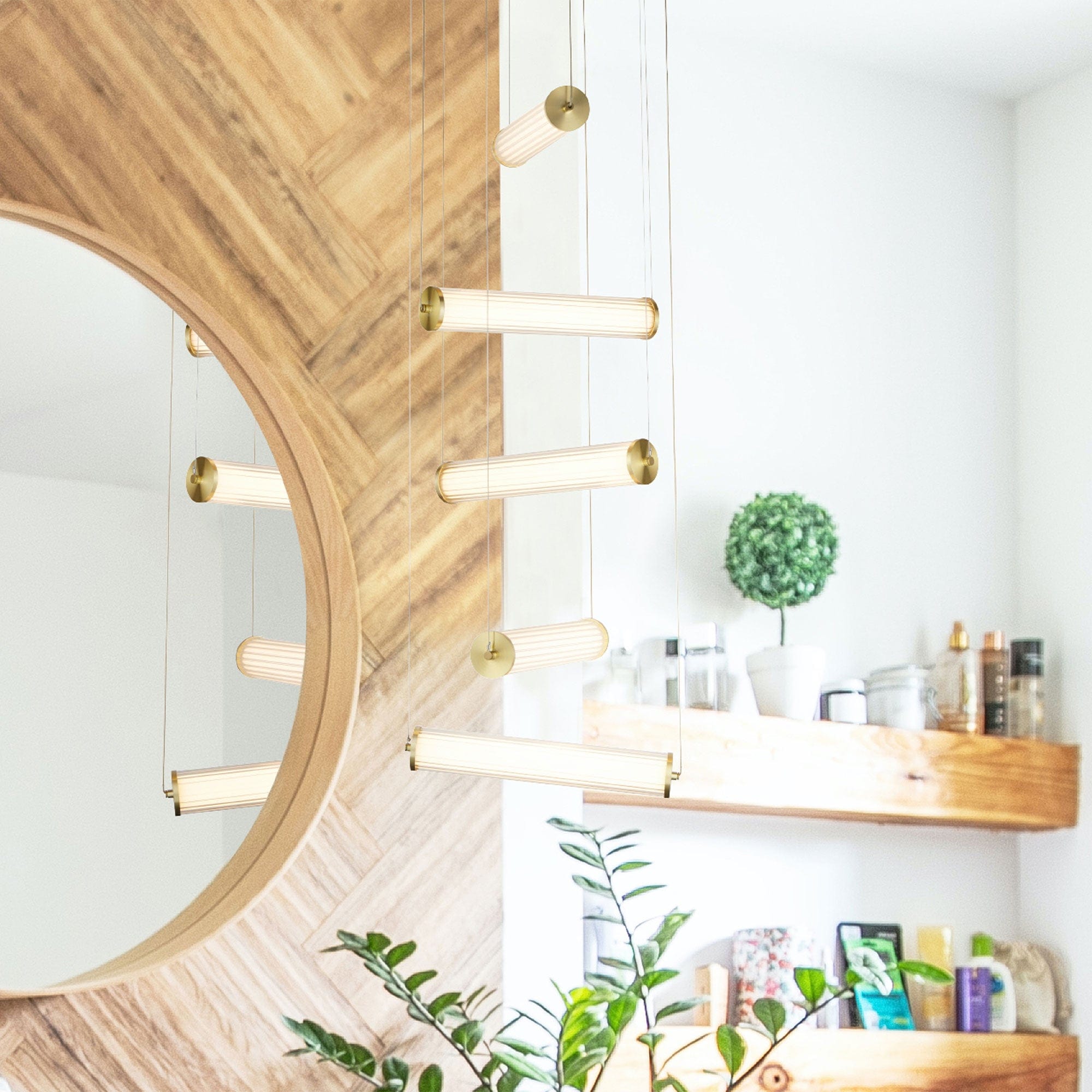 Cassie-5 Light LED Multi-Drop Pendant