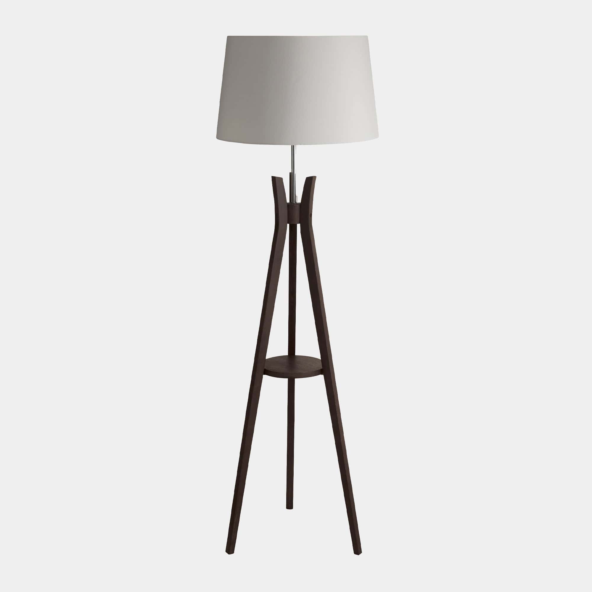 Lance Dark Wood - Floor Lamp