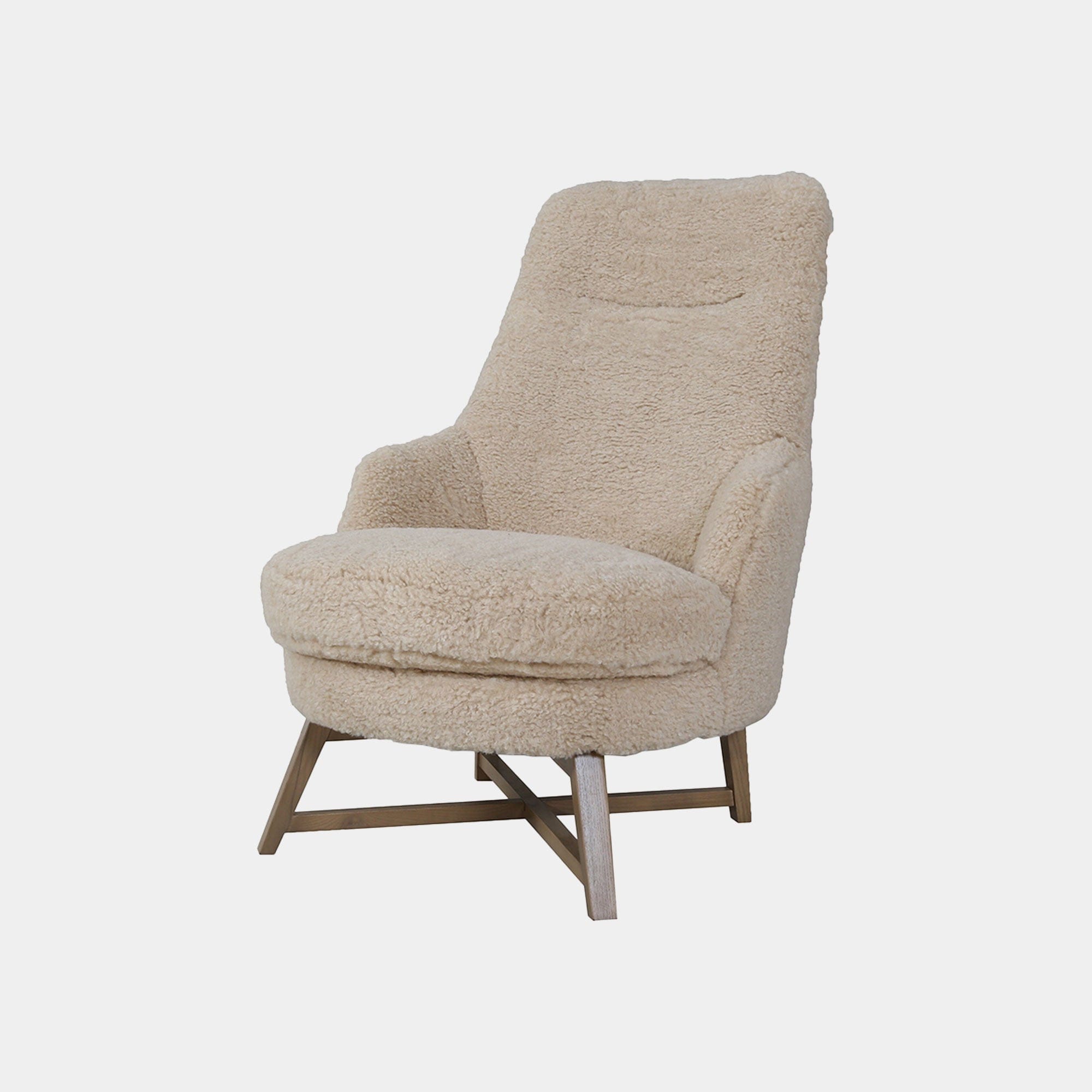 Dolly - Accent Chair In Faux Sheepskin